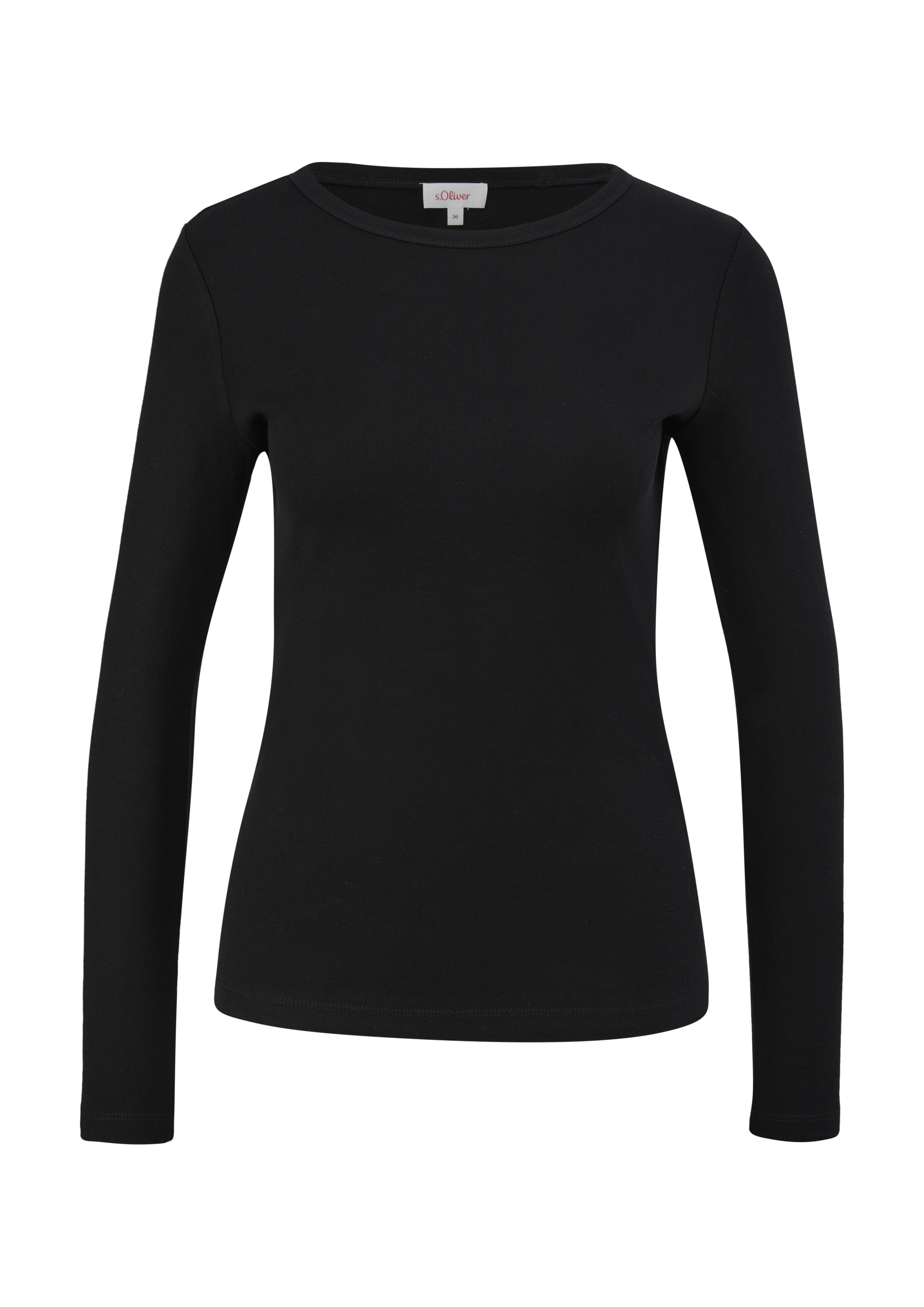 s.Oliver Langarmshirt, mit U-Boot-Ausschnitt