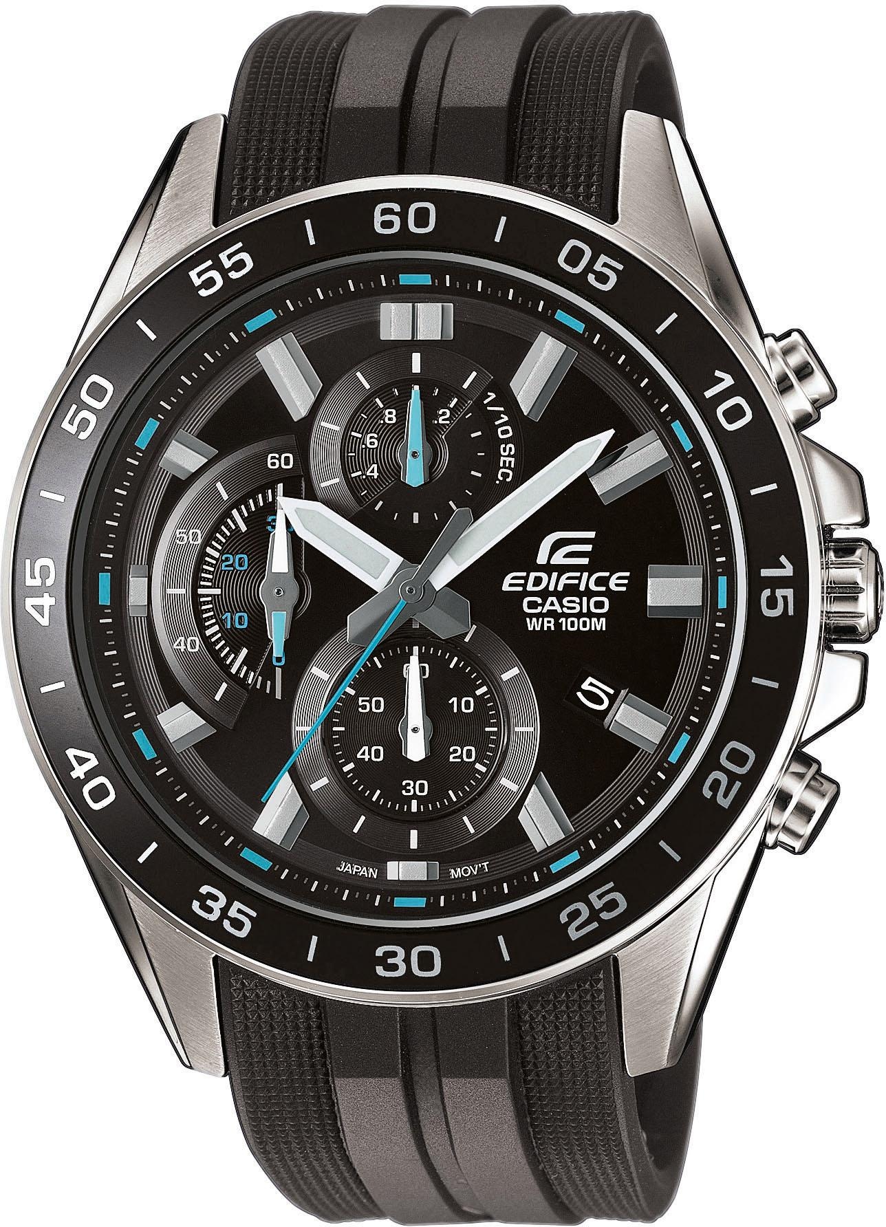 CASIO EDIFICE Chronograph »EFV-550P-1AVUEF«, Quarzuhr, Armbanduhr, Herrenuhr, Stoppfunktion, bis 10 bar wasserdicht