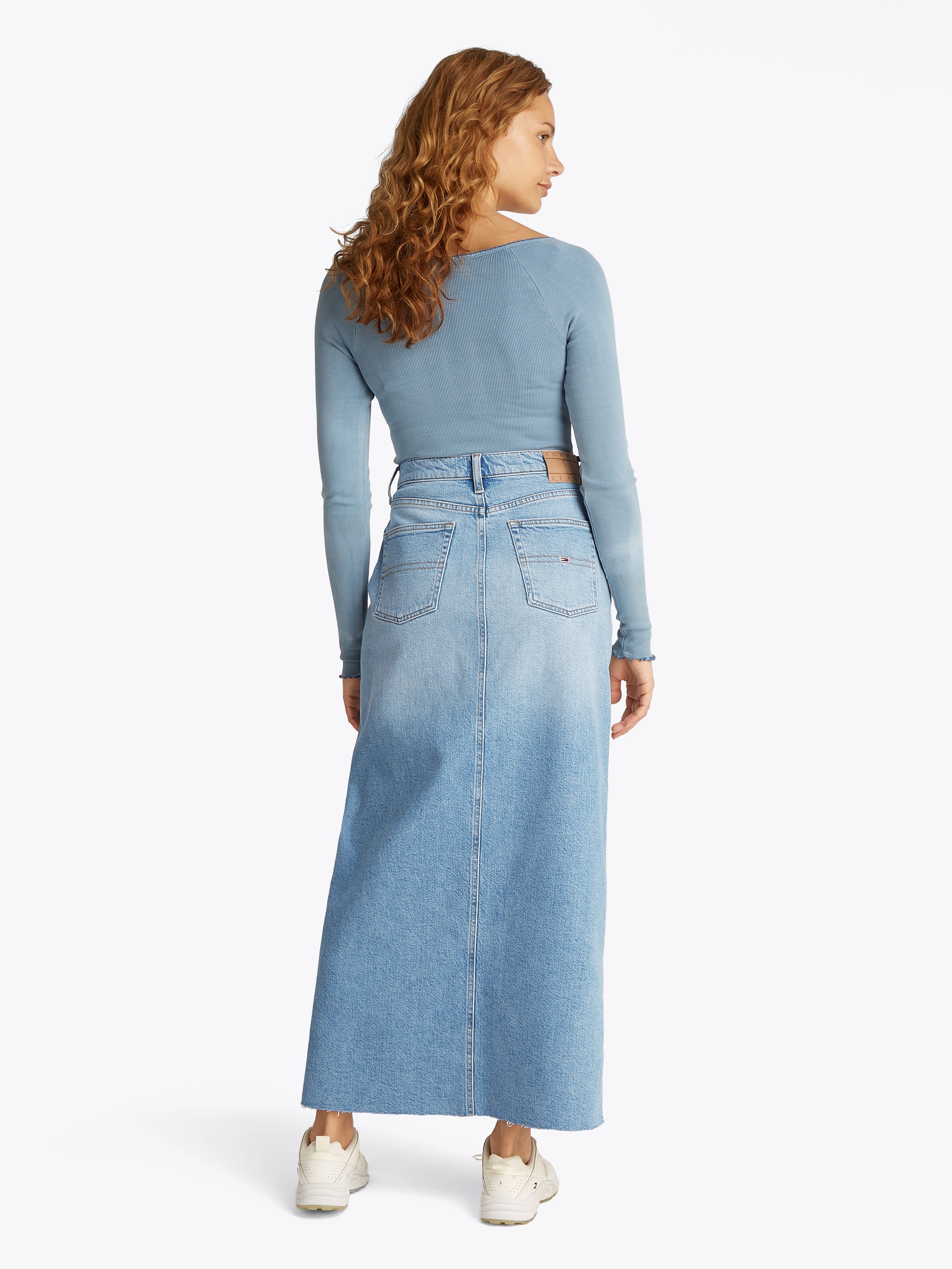 Tommy Jeans Jeansrock »CLAIRE MAXI SKIRT BI0112«, in Maxi-Länge, in hellblauer Waschung