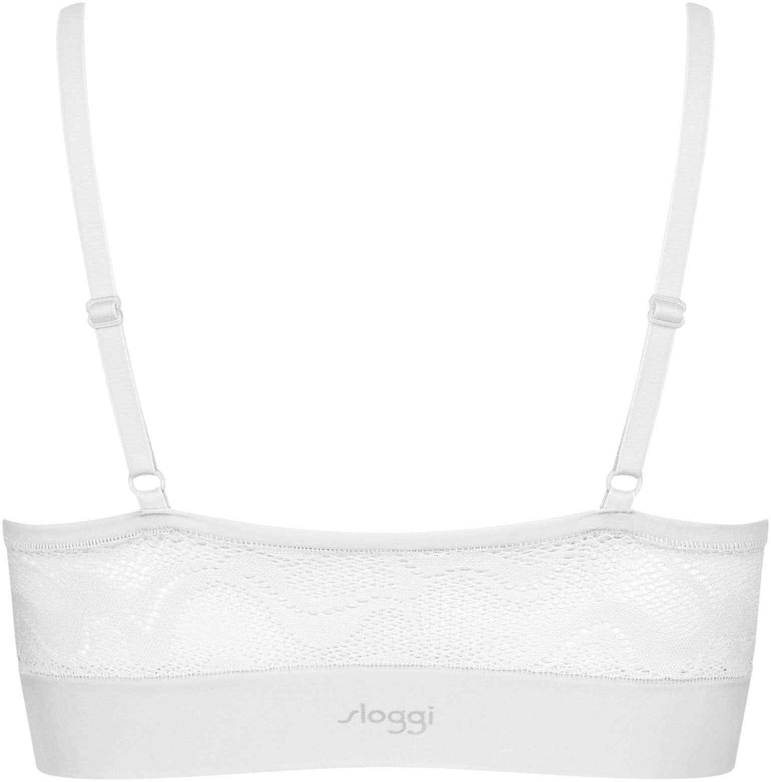 sloggi Schalen-BH »GO Allround Lace P«, Top mit V-Ausschnitt, One Size XS-L, Jacquard-Spitzenmuster
