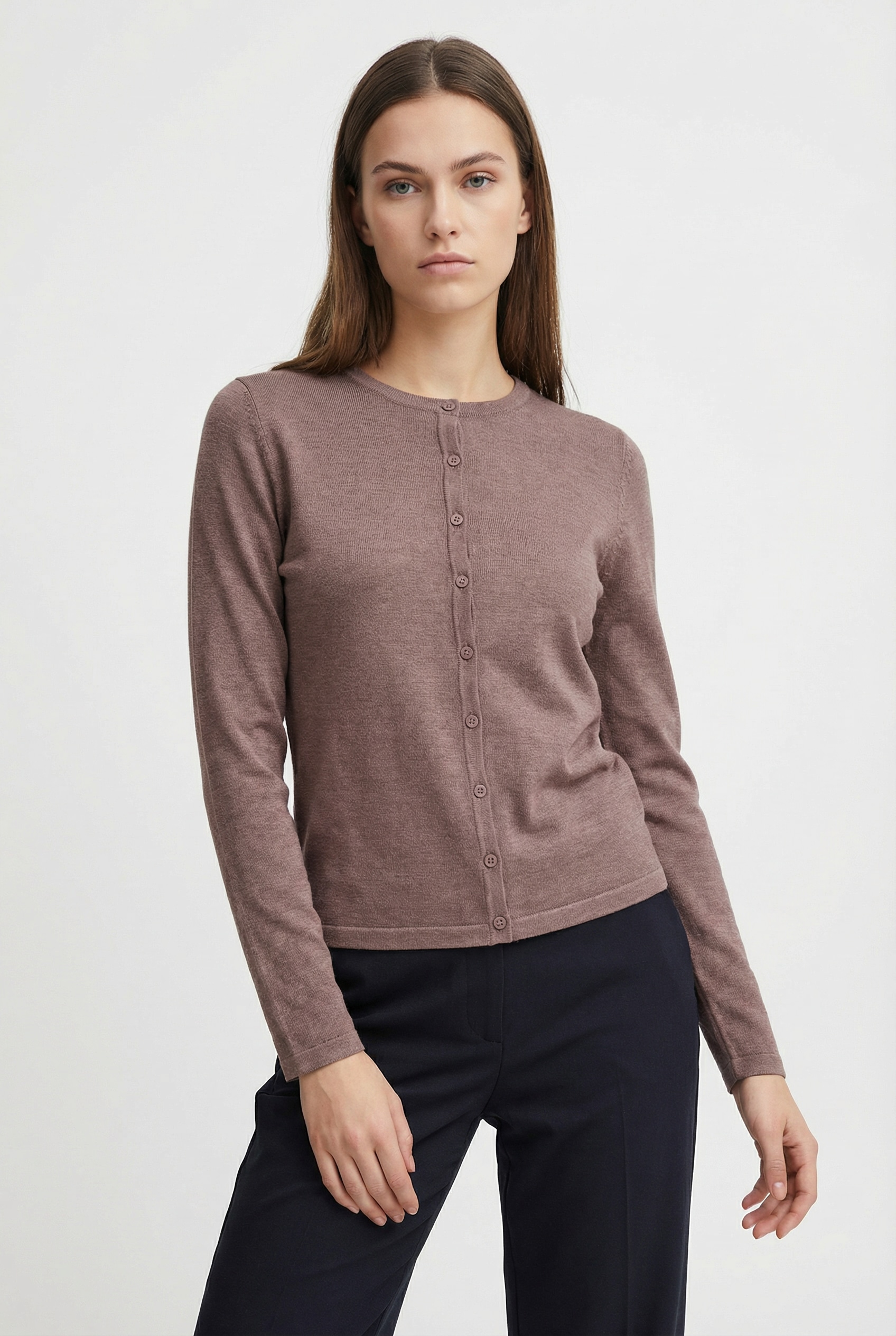 Saint Tropez Strickjacke »A8661, MilaSZ R-Neck Cardigan« Viskosemischung, Classic fit