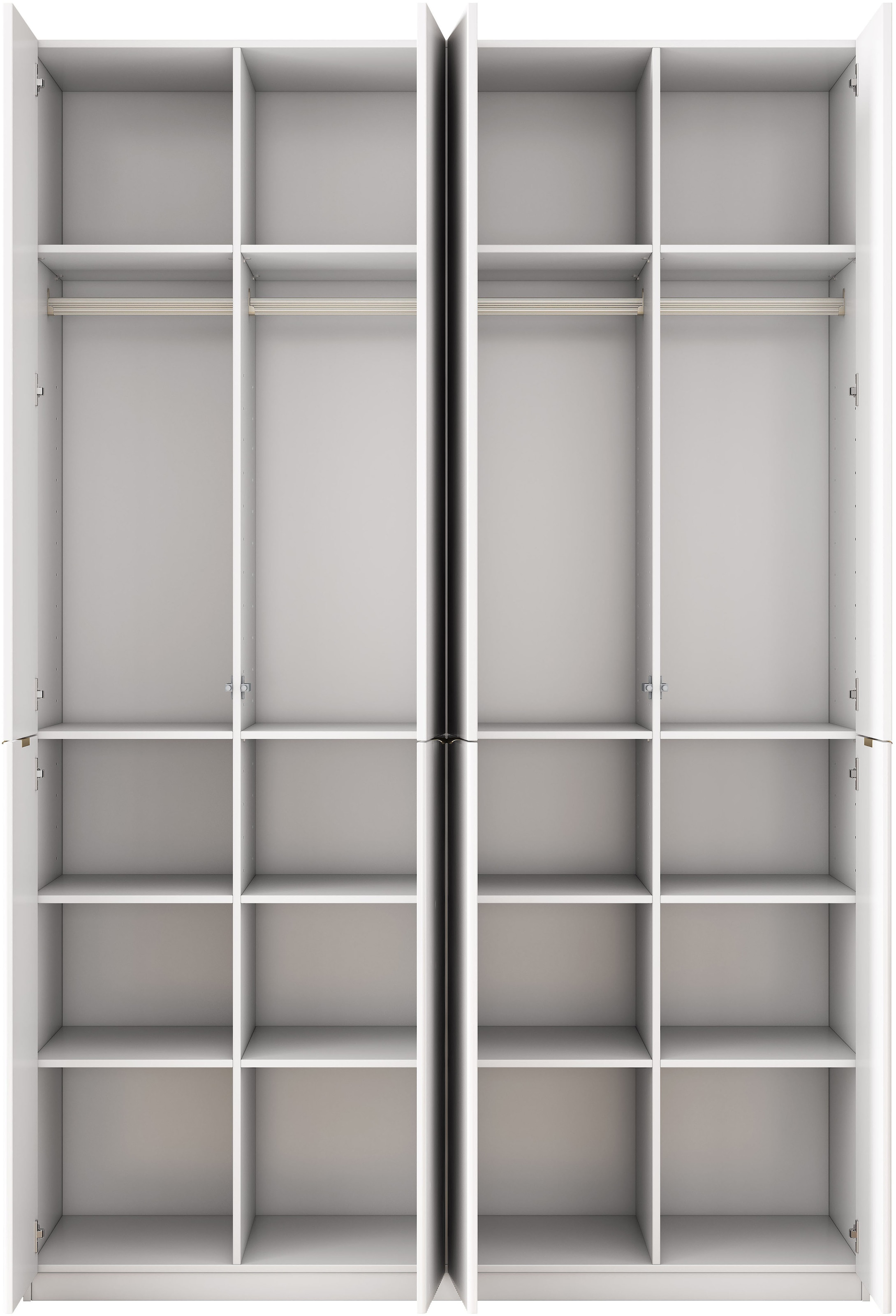 OTTO home Kleiderschrank »Jorella Schlafzimmerschrank Garderobe mit Softclose« eleganter Schlafzimmerschrank Rillendesign Trend Breite 161cm