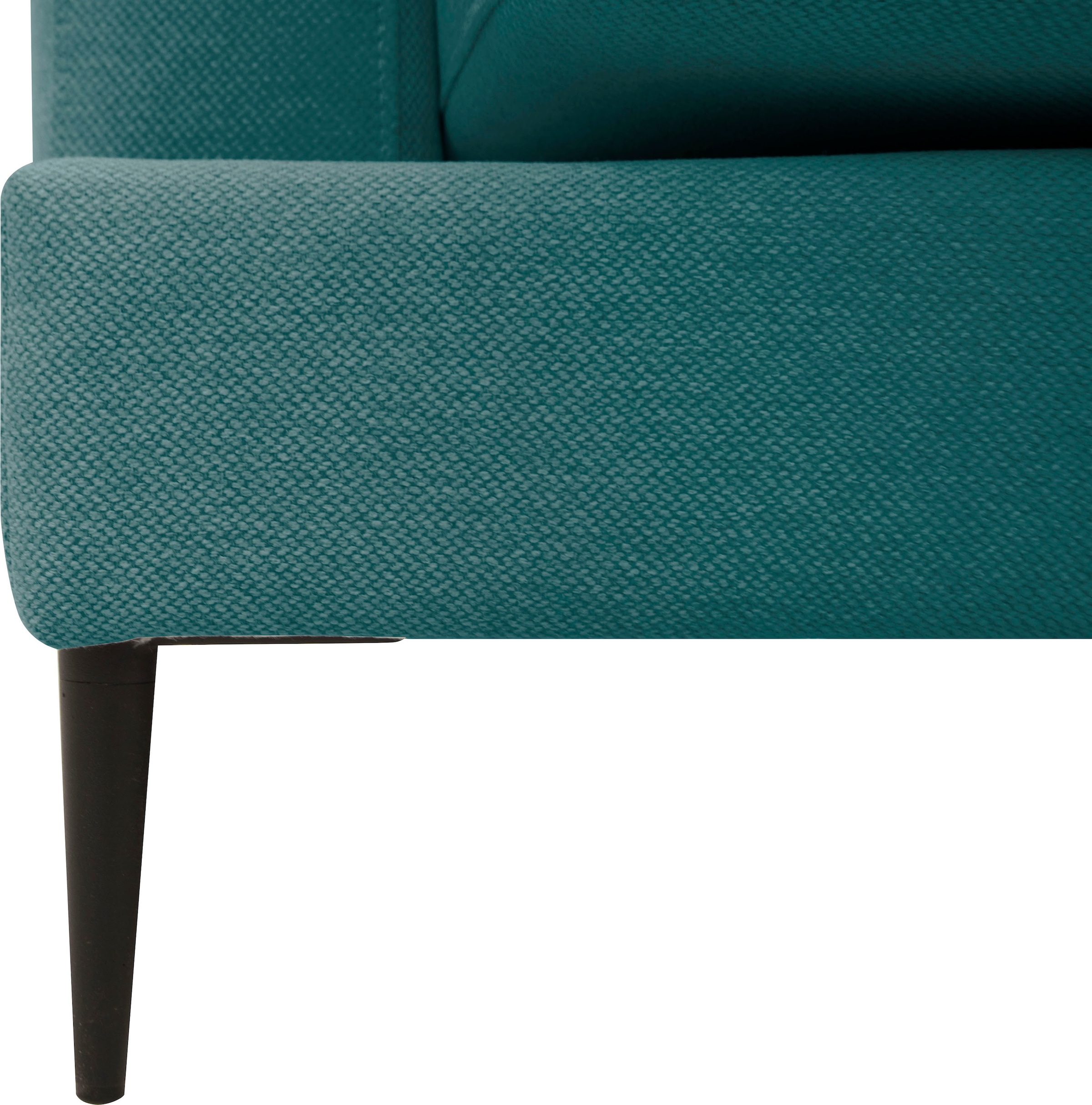 Leonique Big-Sofa »Cozy elegantes Designsofa, Maße B/T/H: 252/97/80 cm«, mit losen Kissen und Metallbeinen