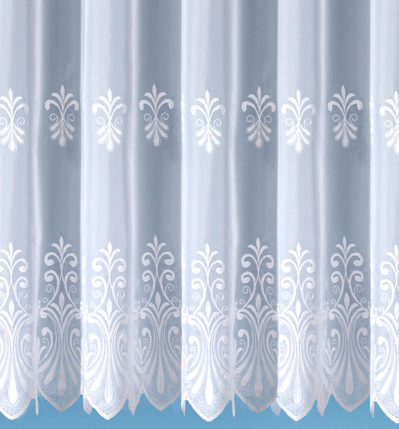 Weckbrodt Gardine »Heidelberg«, (1 St.), echte Stickerei, Voile, transparent, mit 1 oder 2 Bordüren, Store