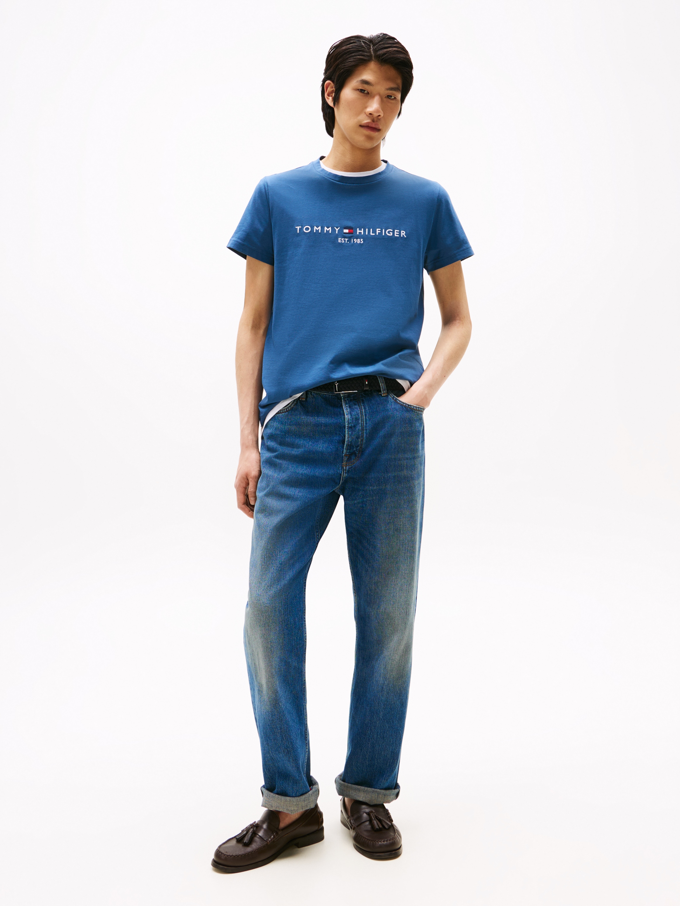Tommy Hilfiger T-Shirt »TOMMY LOGO TEE«, aus reiner, nachhaltiger Baumwolle