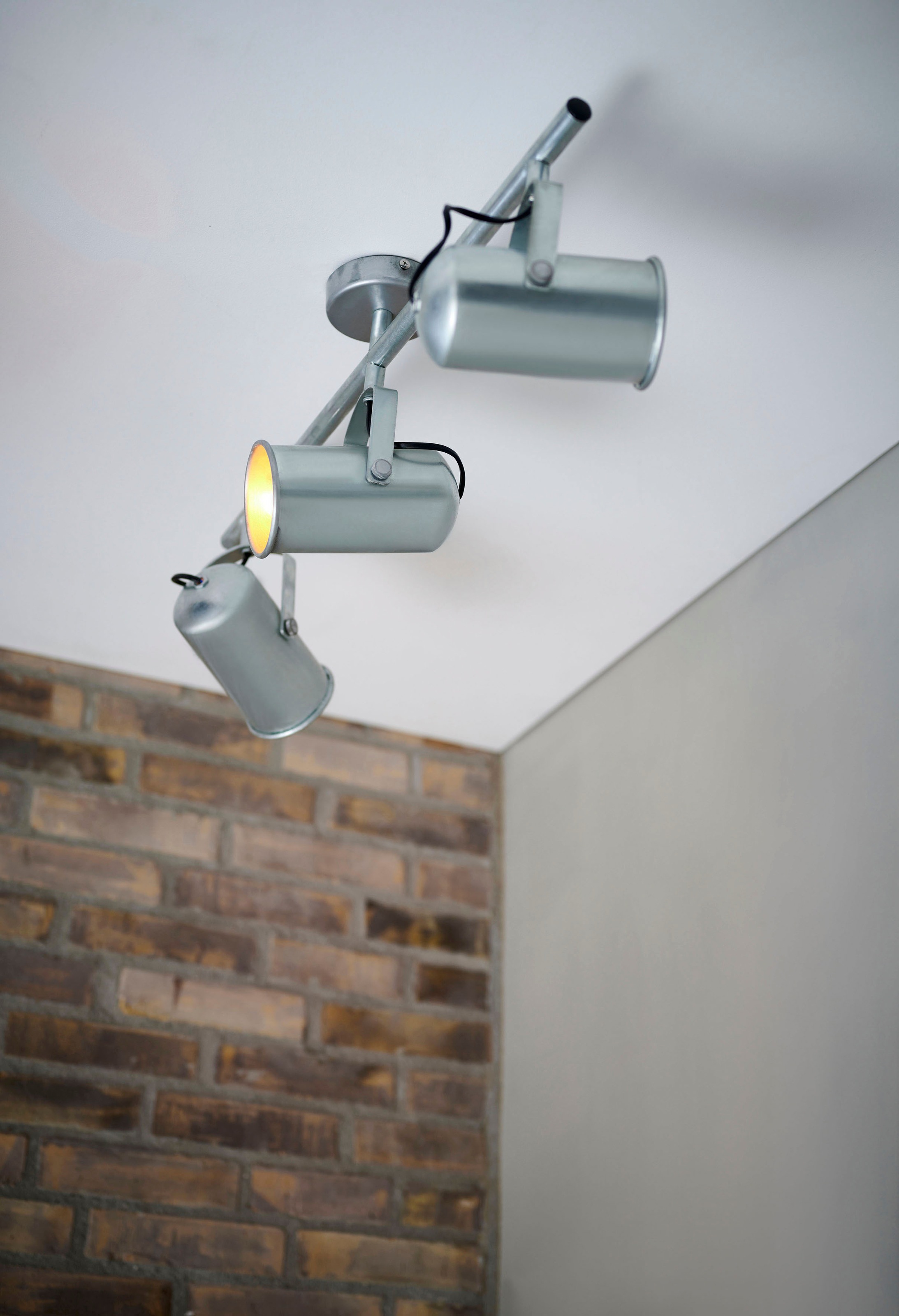 Nordlux Deckenspot »Porter«, Leuchtmittel E27 | ohne Leuchtmittel, industrielles Design, verstellbarer Lampenkopf für gerichtetes Licht