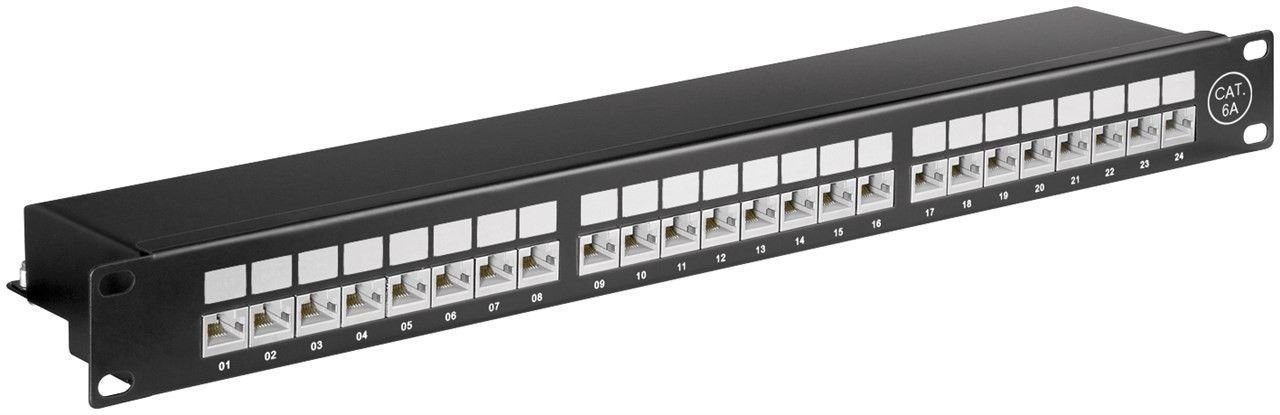 CAT 6a Patch Panel, 24 Port »48,3 cm (19-Zoll)«