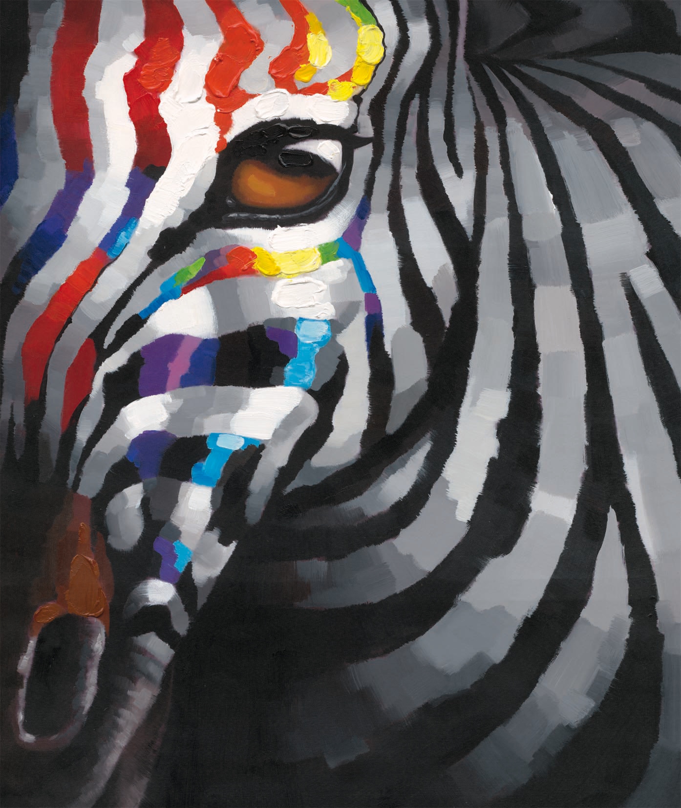 Leinwandbild »Zebra«, (1 St.)