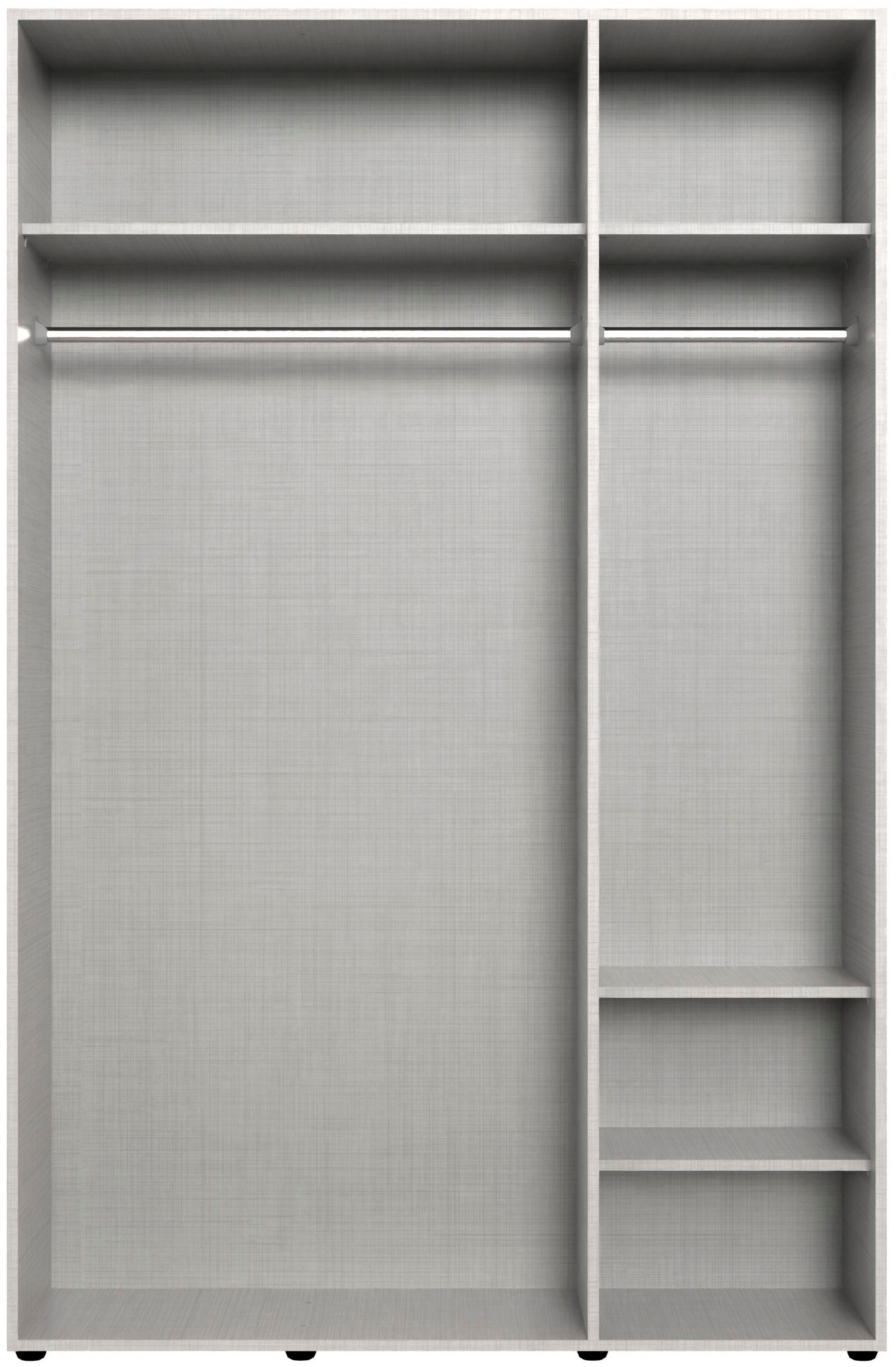 Wimex Kleiderschrank »Mugano,in 8 Breiten,3 Höhen,2 Tiefen, viele Farben, Made in Germany«, (in Basic oder Premium Ausstattung mit 2 weiteren Einlegeböden), mit langen oder kurzen Griffen aus Metall, mit oder ohne Spiegel