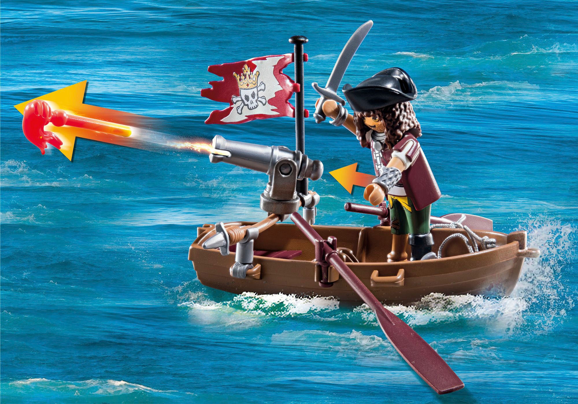 Playmobil® Konstruktions-Spielset »Kampf gegen den Riesenoktopus (71419), Pirates«, (44 St.), Made in Europe