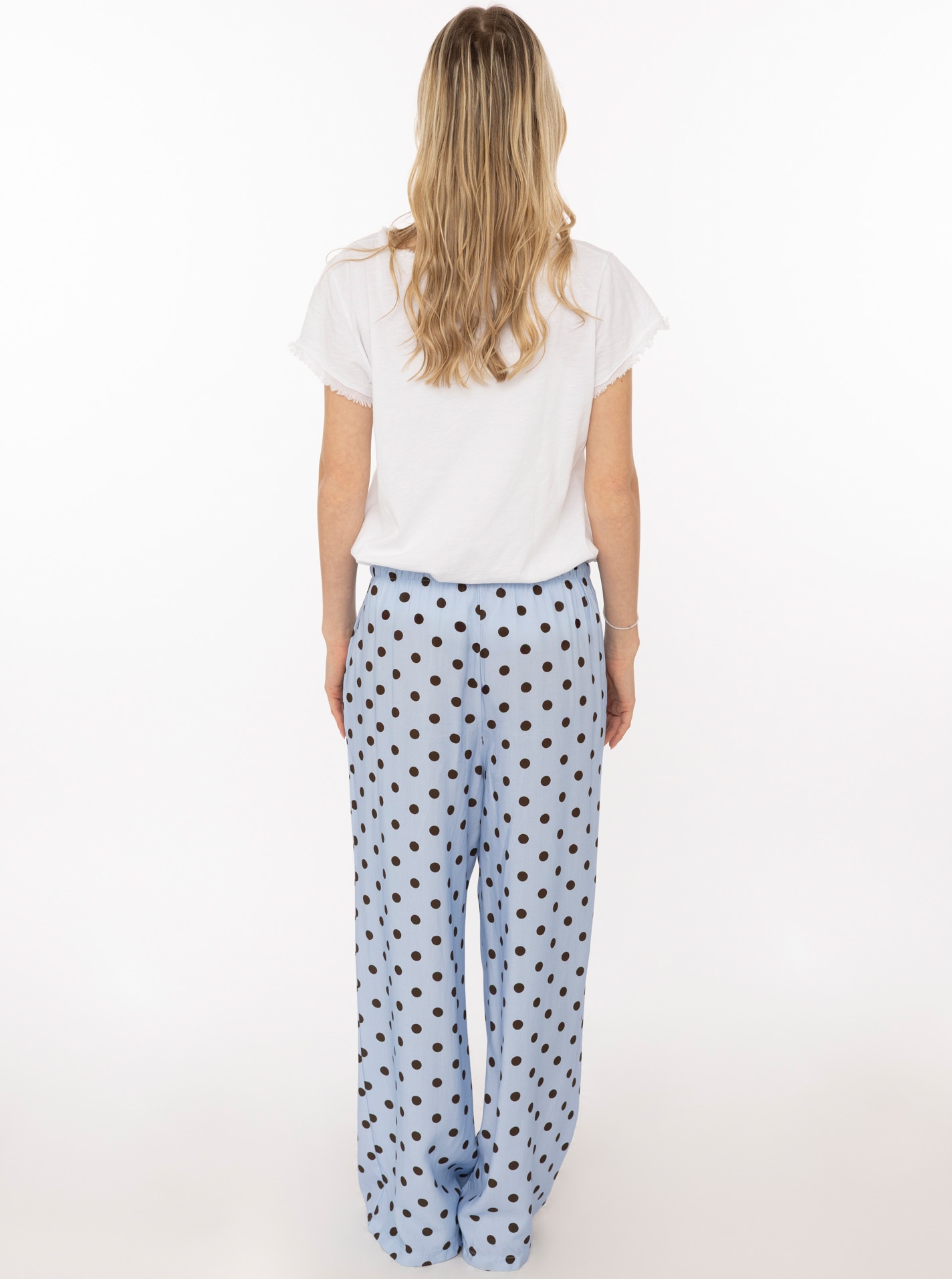 Zwillingsherz Stoffhose »Sommerhose "Punkte"«  allover-Punktemuster, elastischer Bund mit Bindeband