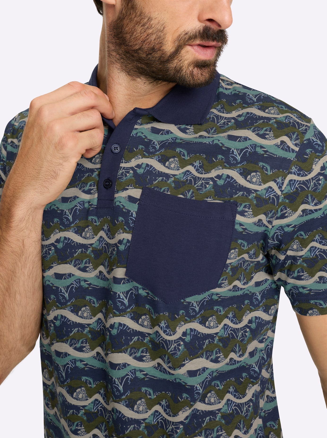 Marco Donati Kurzarmshirt »Kurzarm-Poloshirt«, 1 tlg.
