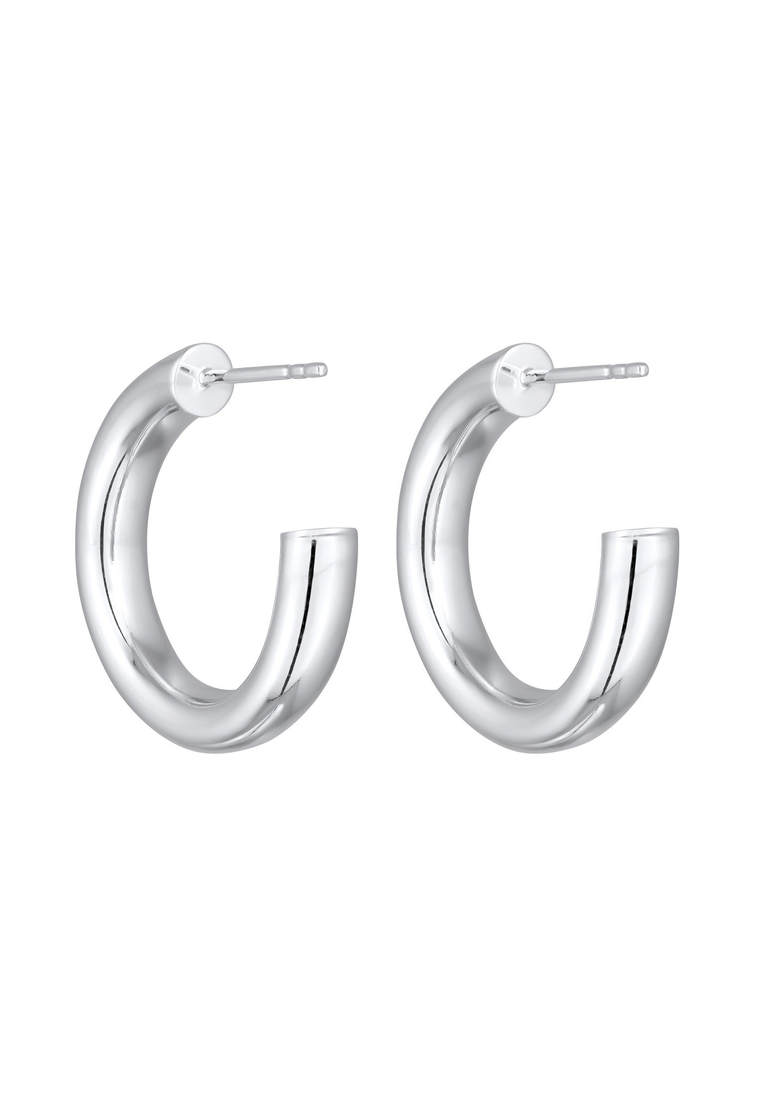 Elli Premium Paar Ohrstecker »Ohrringe Creolen Halbcreolen Ohrstecker 925 Silber«