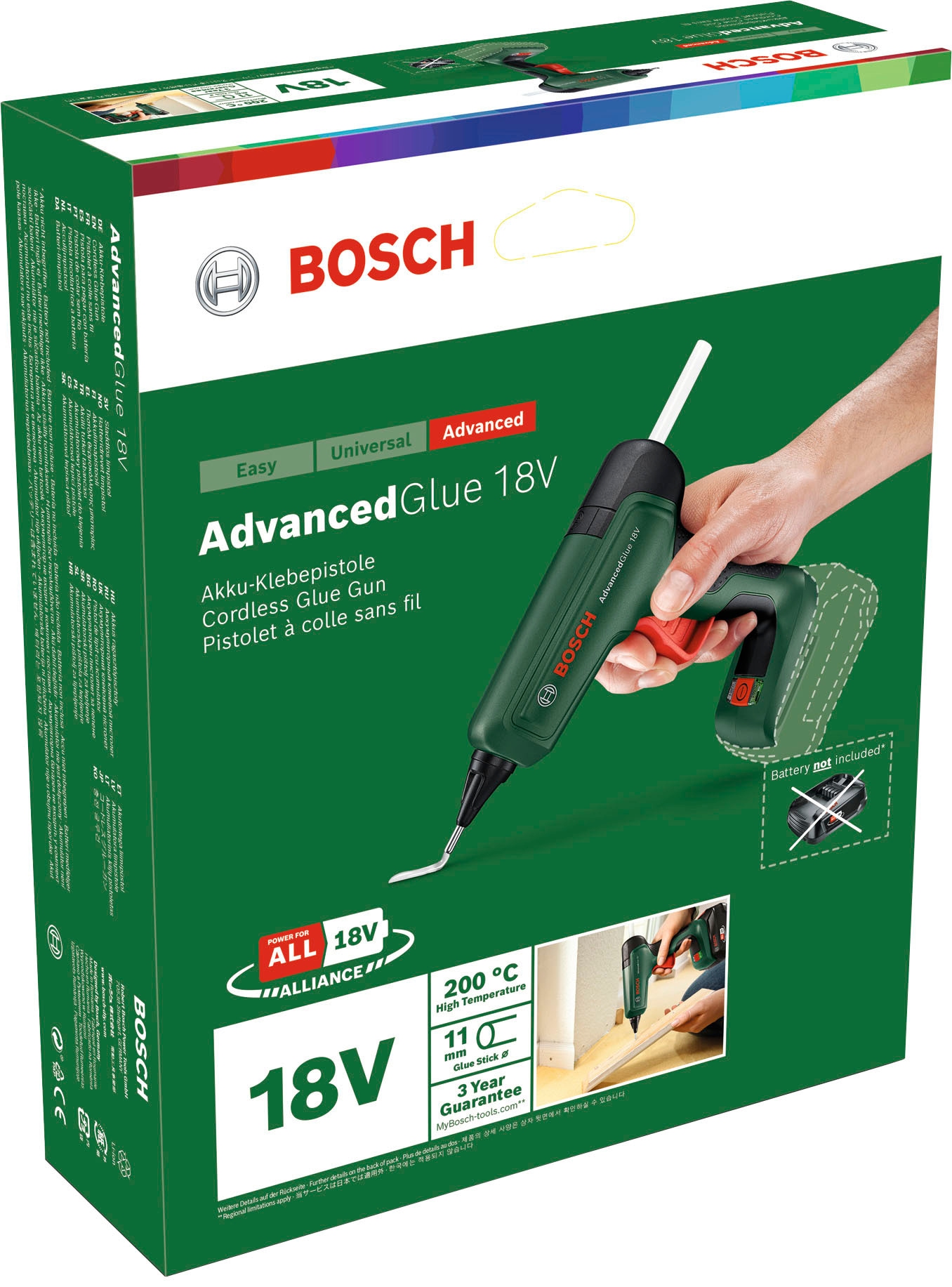 Bosch Home & Garden Heißklebepistole »AdvancedGlue 18V Solo«, ohne Akku und Ladegerät