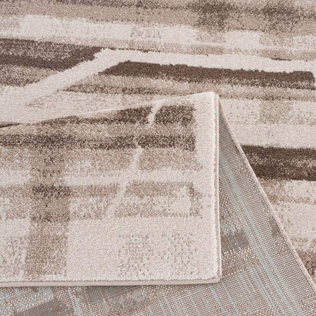 Carpet City Teppich »Moda« rechteckig 11 mm Höhe Kurzflor, Streifen-Muster, Weicher Flor