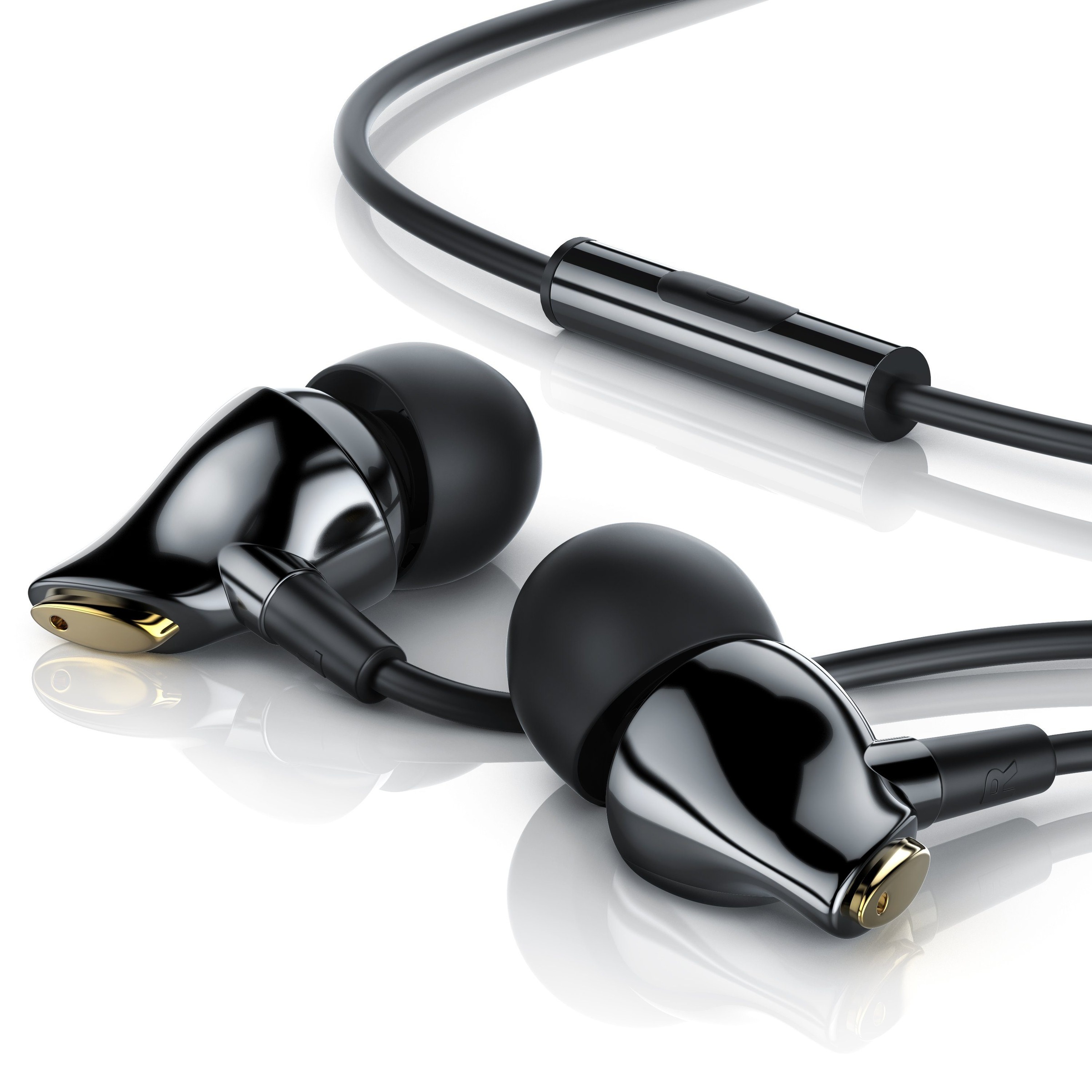 In-Ear Kopfhörer "Swan" mit Mikrofon »8mm Treiber / Aramid Kabel /...