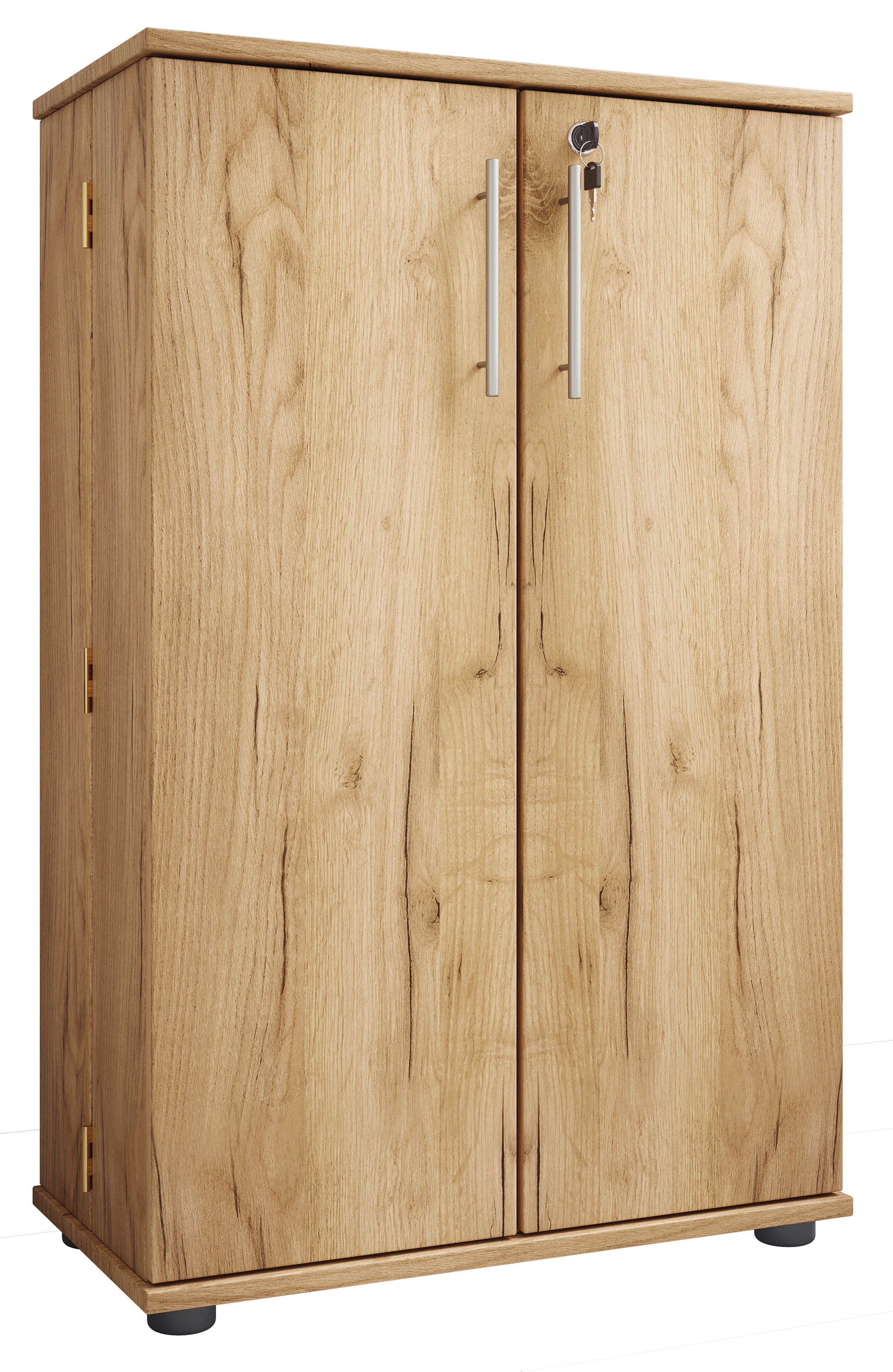 VCM Media-Regal »Holz Schrank CD DVD Regal abschließbar Engalo XL« 1 Stk. tlg.