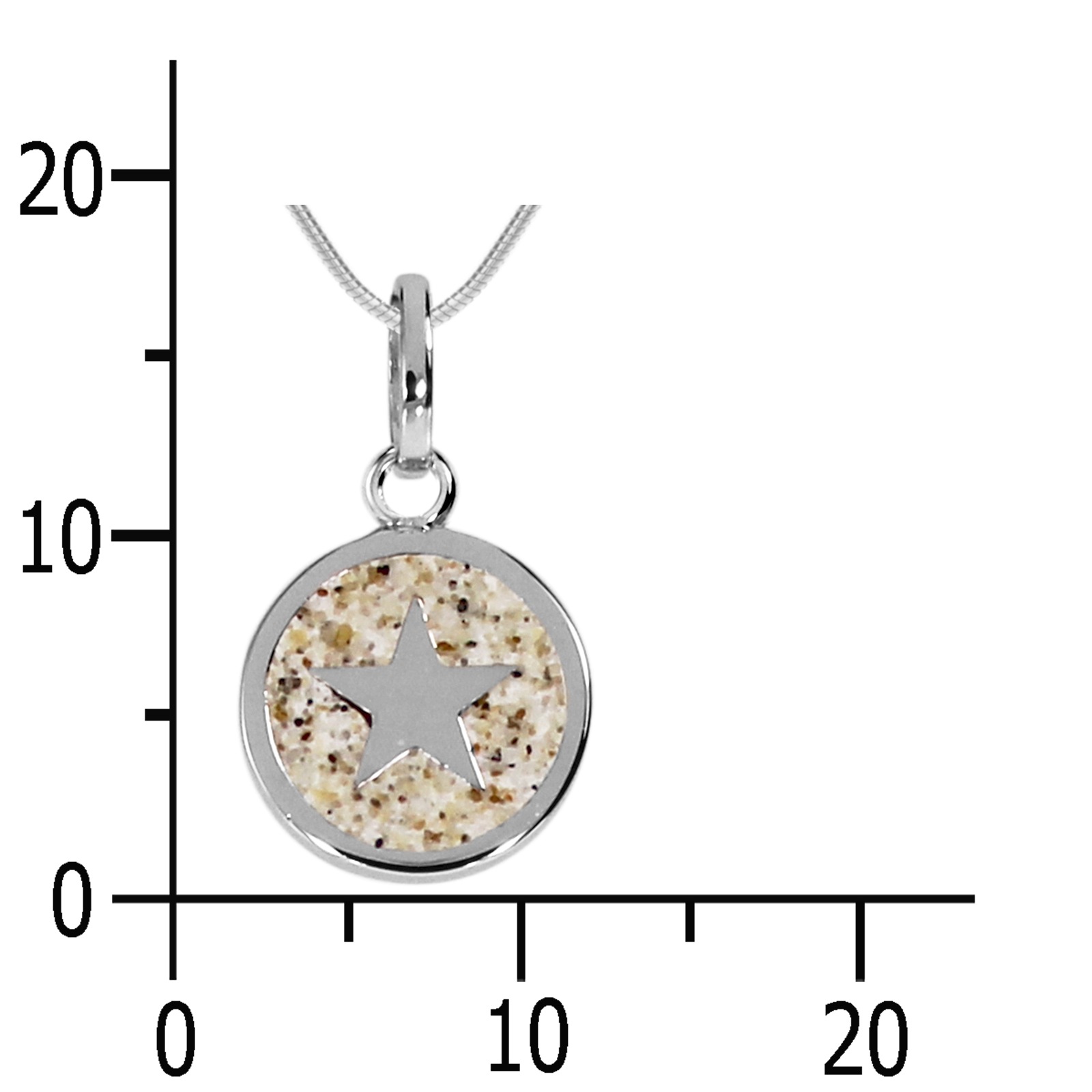 DUR Kette mit Anhänger »- Traum - Strandsand - Silber 925/000 -,«
