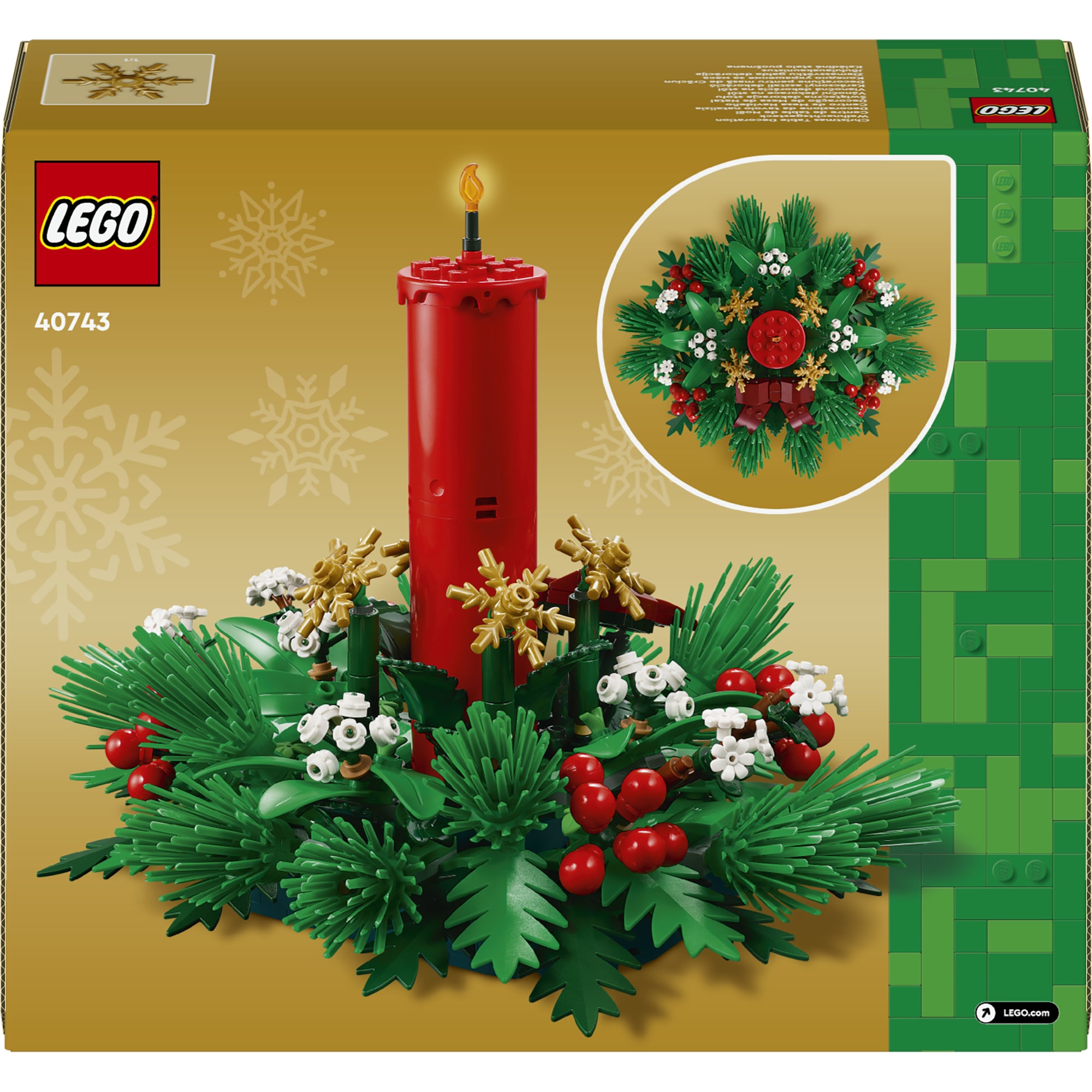 LEGO® Konstruktionsspielsteine »Weihnachtsgesteck (40743), LEGO Iconic« Made in Europe