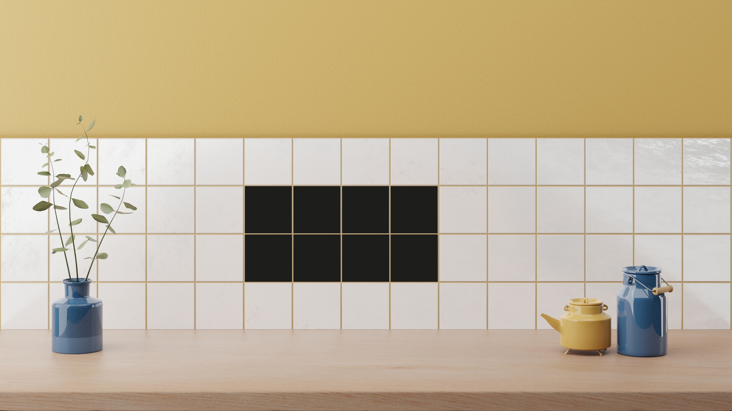 queence Fliesenaufkleber »Unifarben« Stickerfliesen, selbstklebend, Sticker, 12er Set