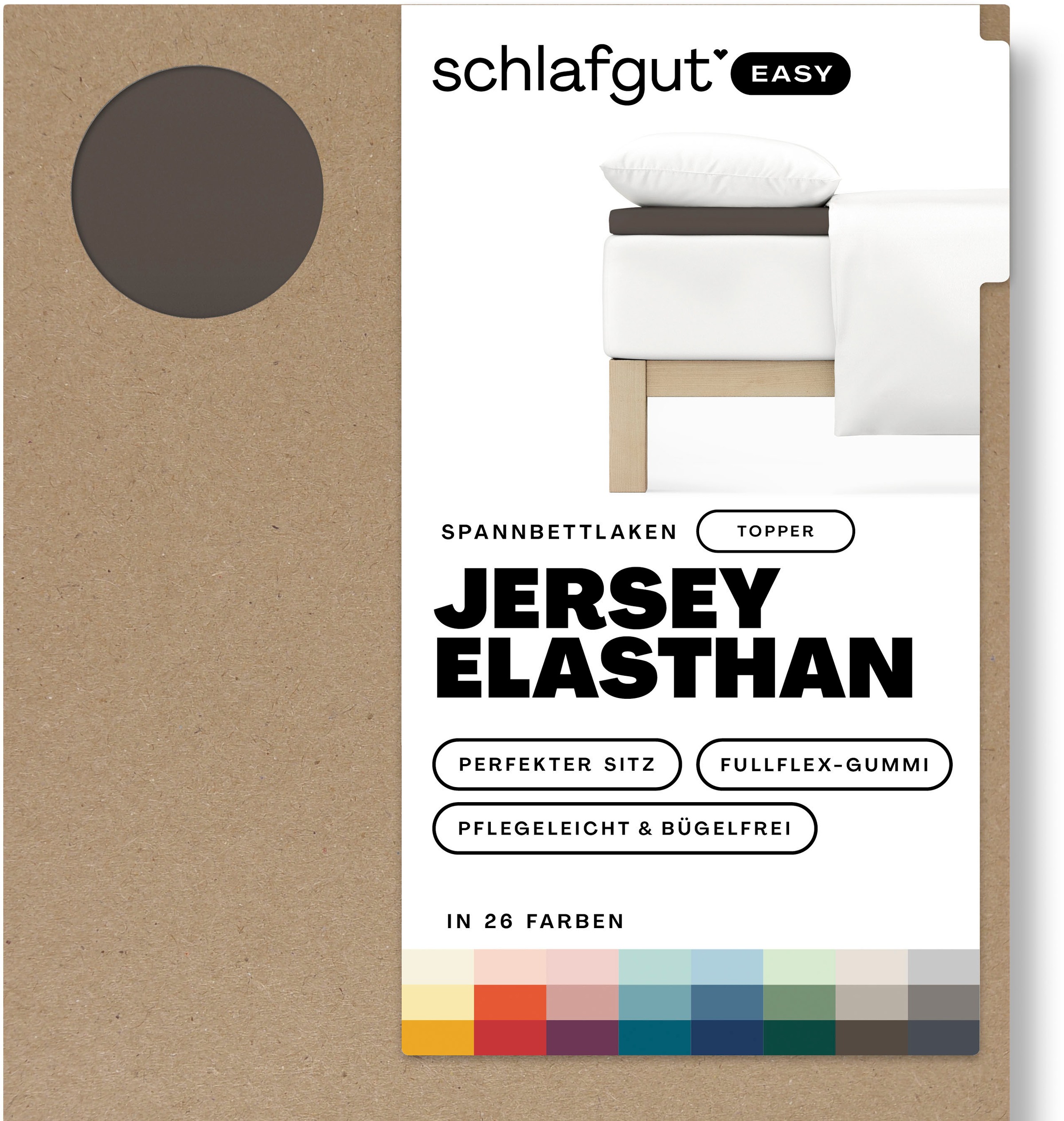Schlafgut Spannbettlaken »EASY Jersey Elasthan Topper« MADE IN GREEN by OEKO-TEX®