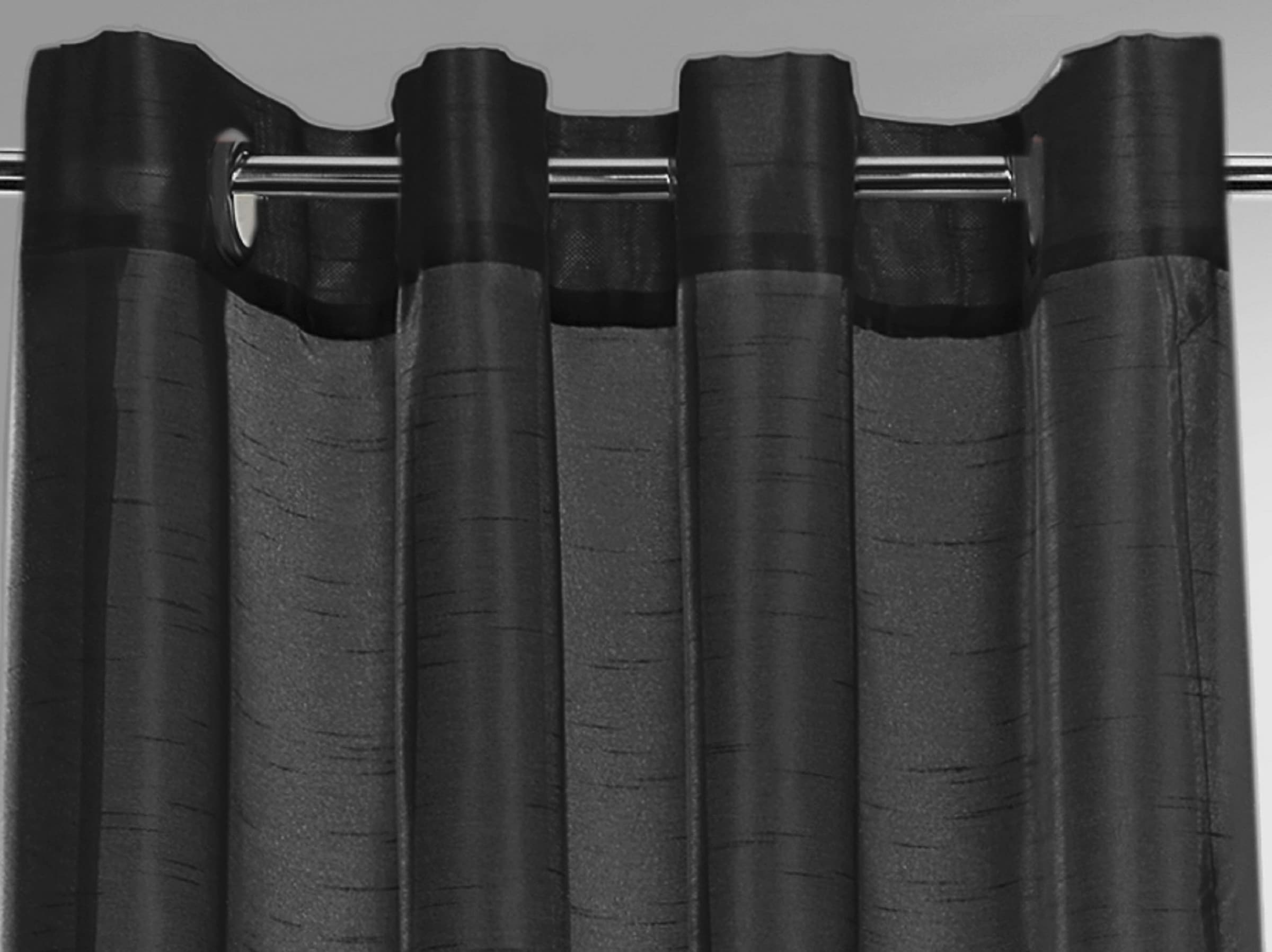 Weckbrodt Vorhang »Klara« Ösen 1 Stk. tlg. Wildseiten-Optik, halbtransparent, Gardine, Store