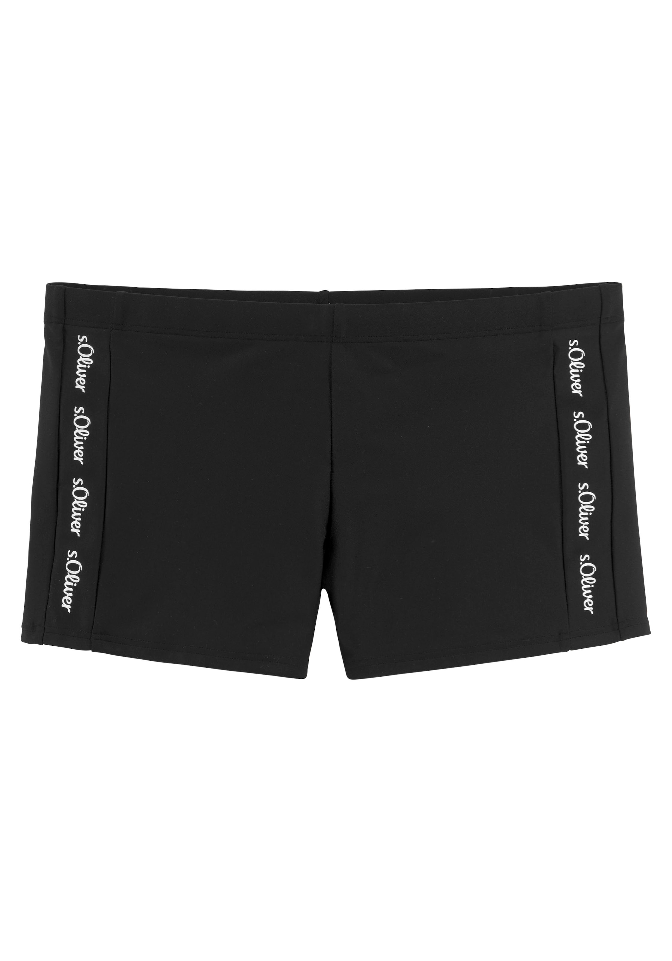 Boxer-Badehose, mit Markenschriftzügen