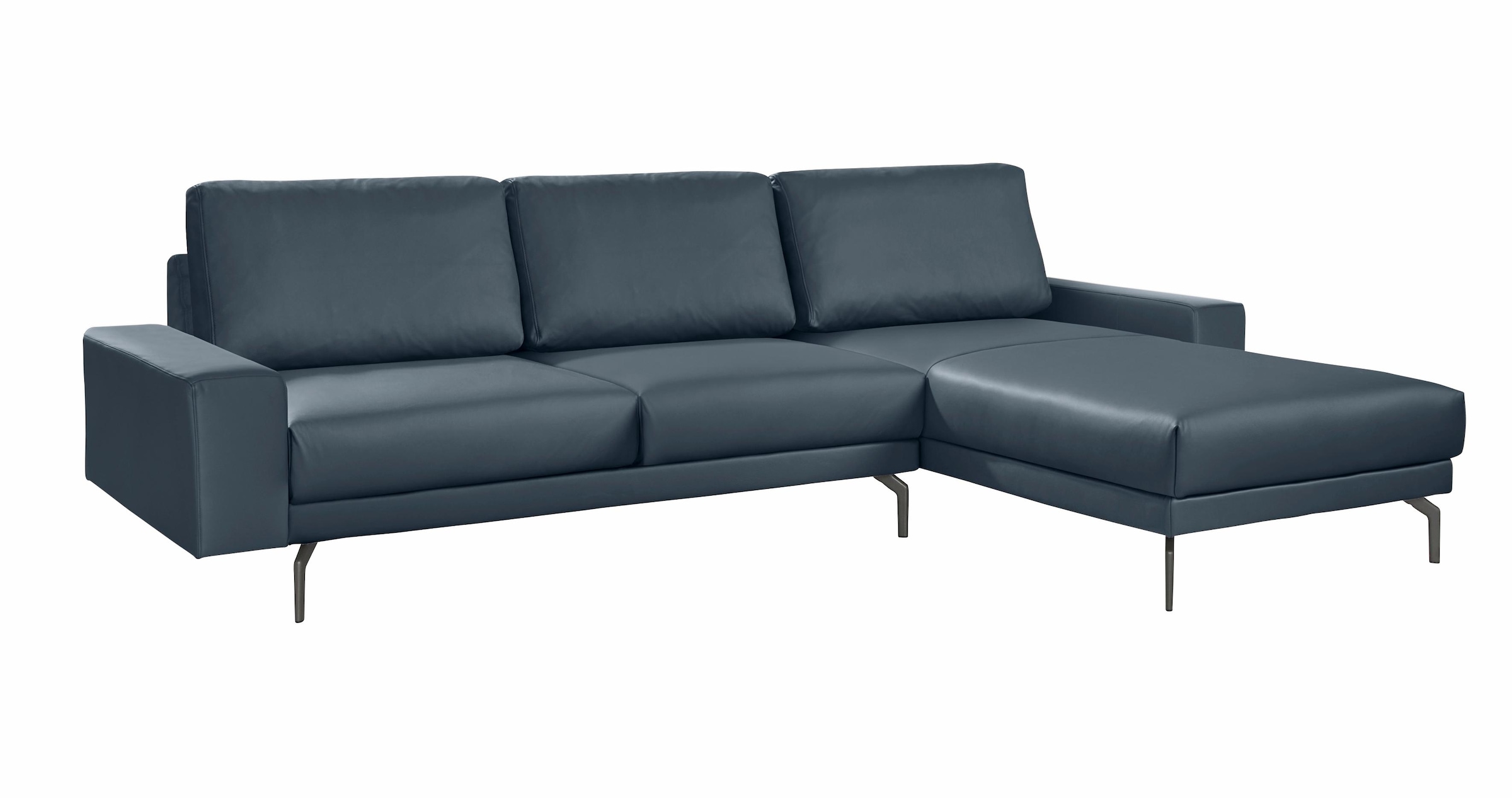 Creation BY ROLF BENZ Ecksofa »CR.450, Designecksofa, Polsterecke, L-Form«, Armlehne breit und niedrig, Alugussfüße in umbragrau, Breite 294 cm