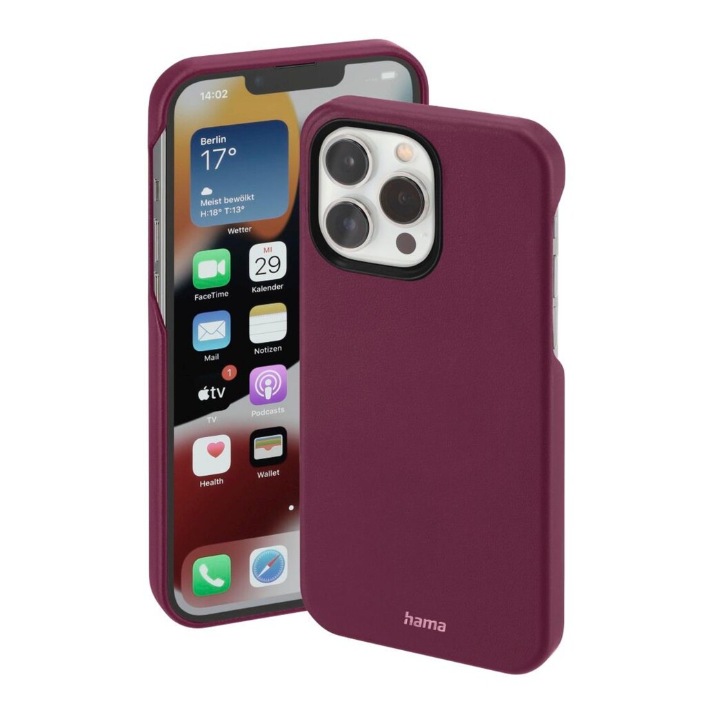 Hama Smartphone-Hülle »Cover "Finest Sense" für Apple iPhone 14 Pro, Smartphonehülle«, iPhone 14 Pro