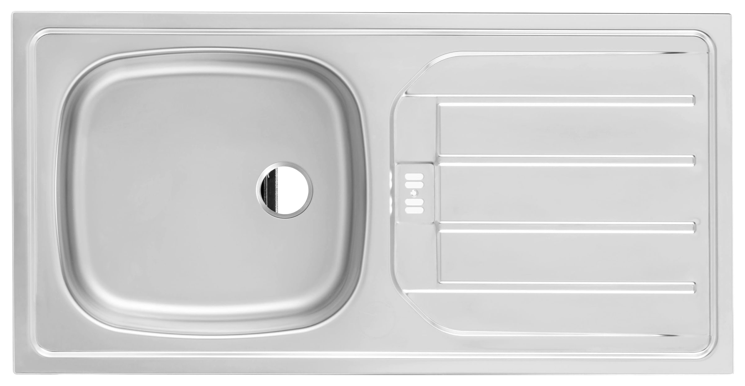 KOCHSTATION Spülenschrank »KS-Samos« 110 cm breit, inkl. Tür/Sockel für Geschirrspüler