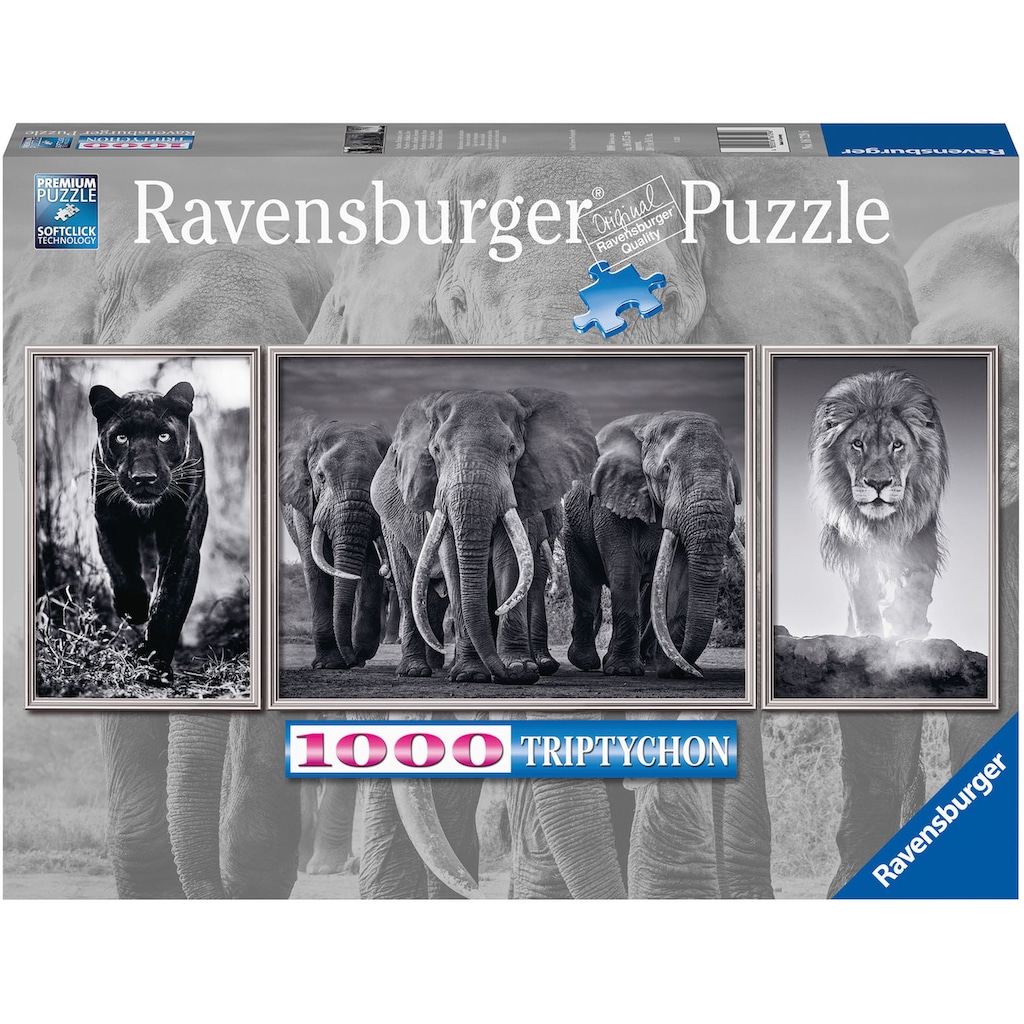 Ravensburger Puzzle »Panter, Elefanten, Löwe«