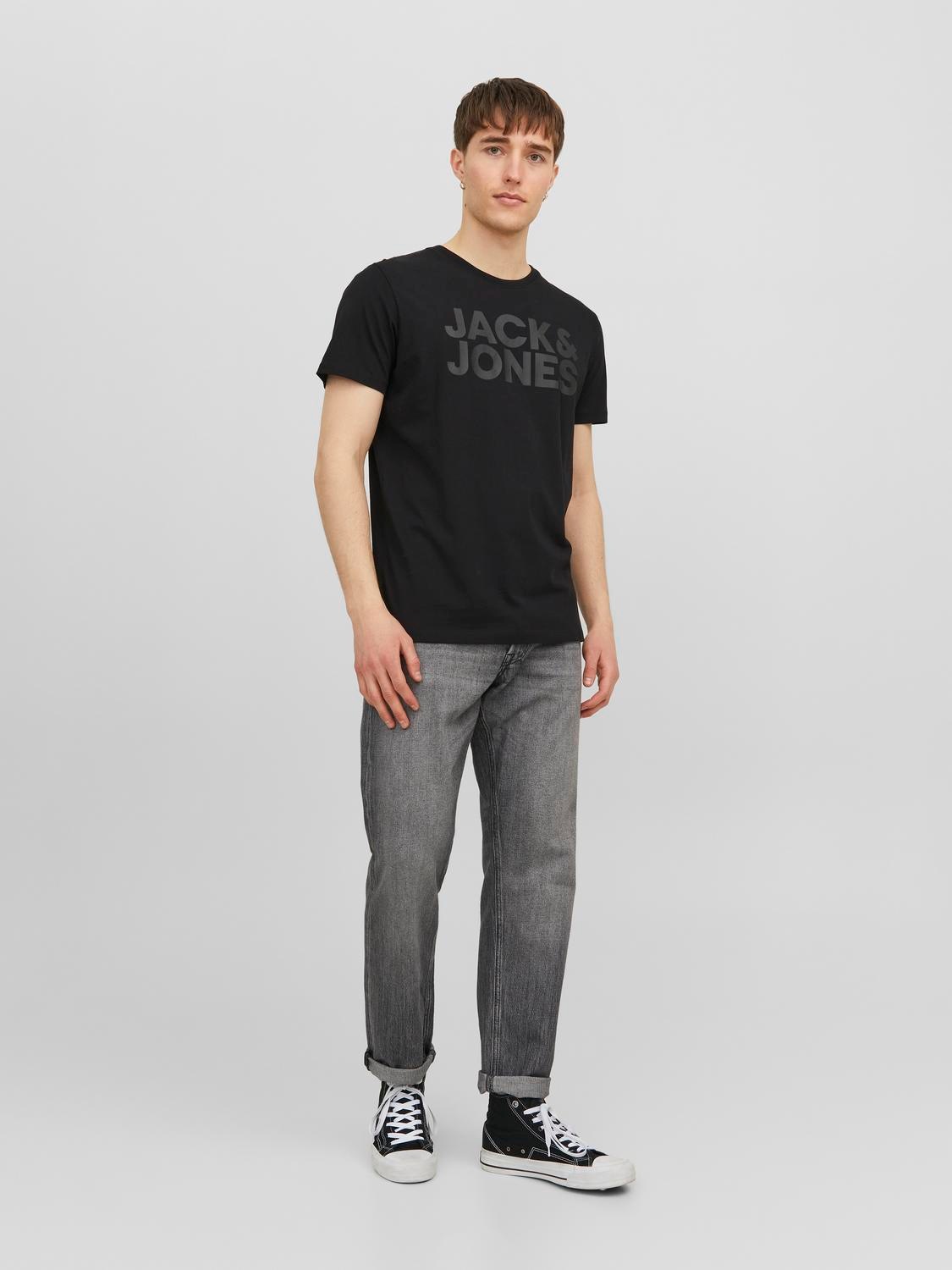 Jack & Jones Rundhalsshirt »JJECORP LOGO TEE SS«, mit Logo Print