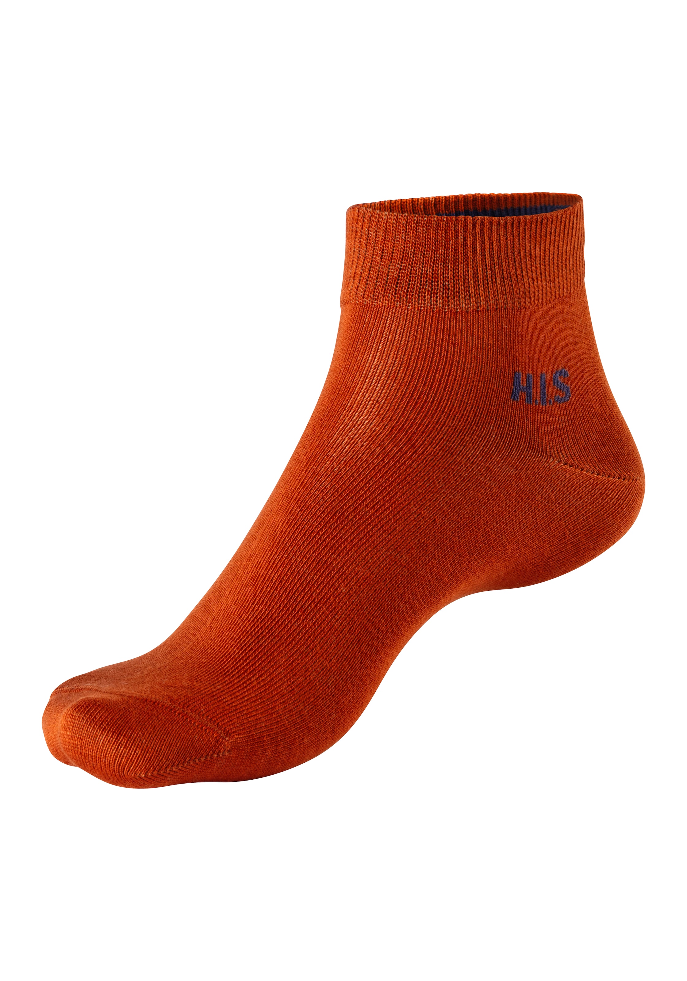 H.I.S Kurzsocken, (Packung, 10 Paar), mit farbigem Innenbund