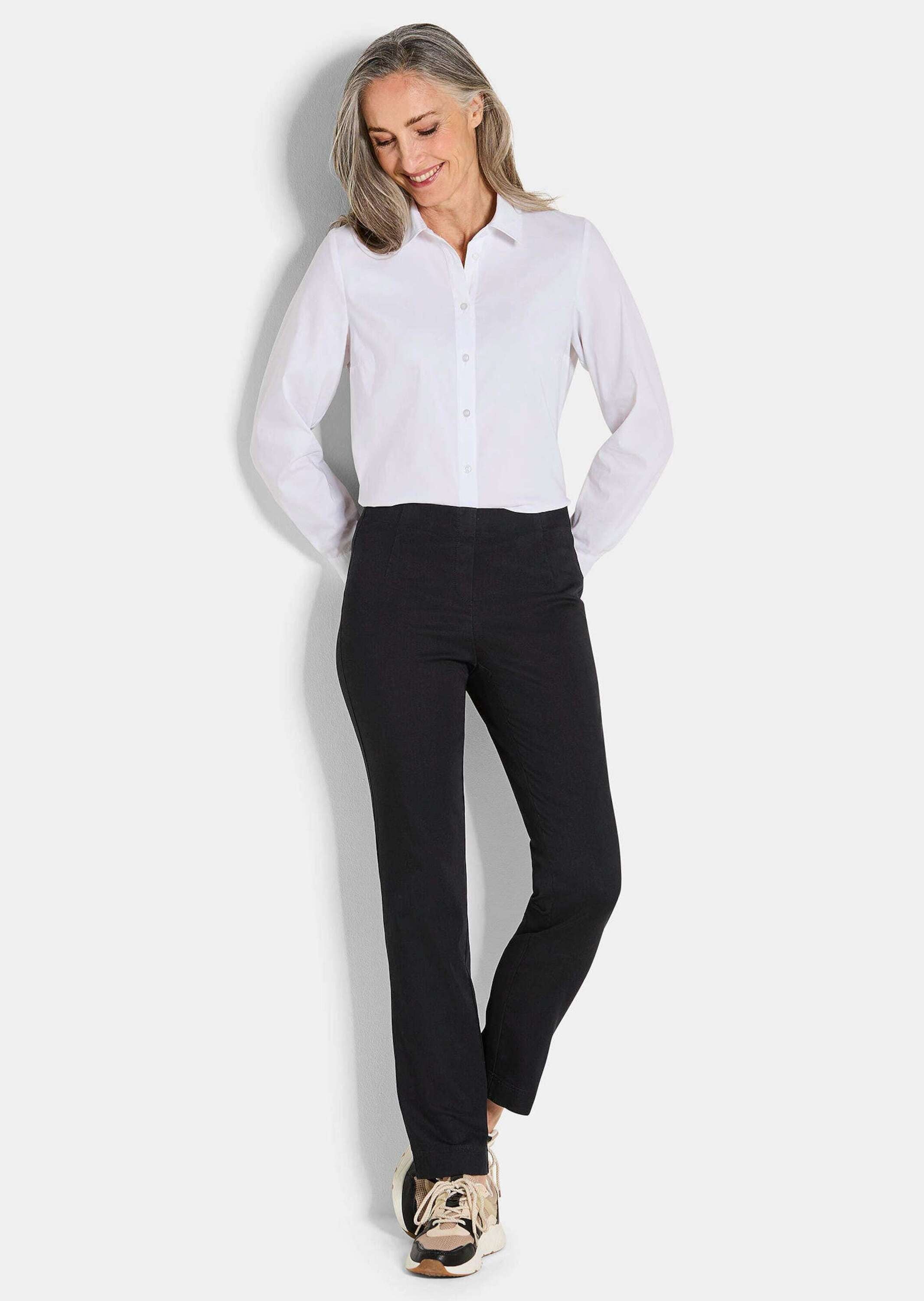 GOLDNER Chinohose »Bengalinhose LOUISA in Denim-Optik«