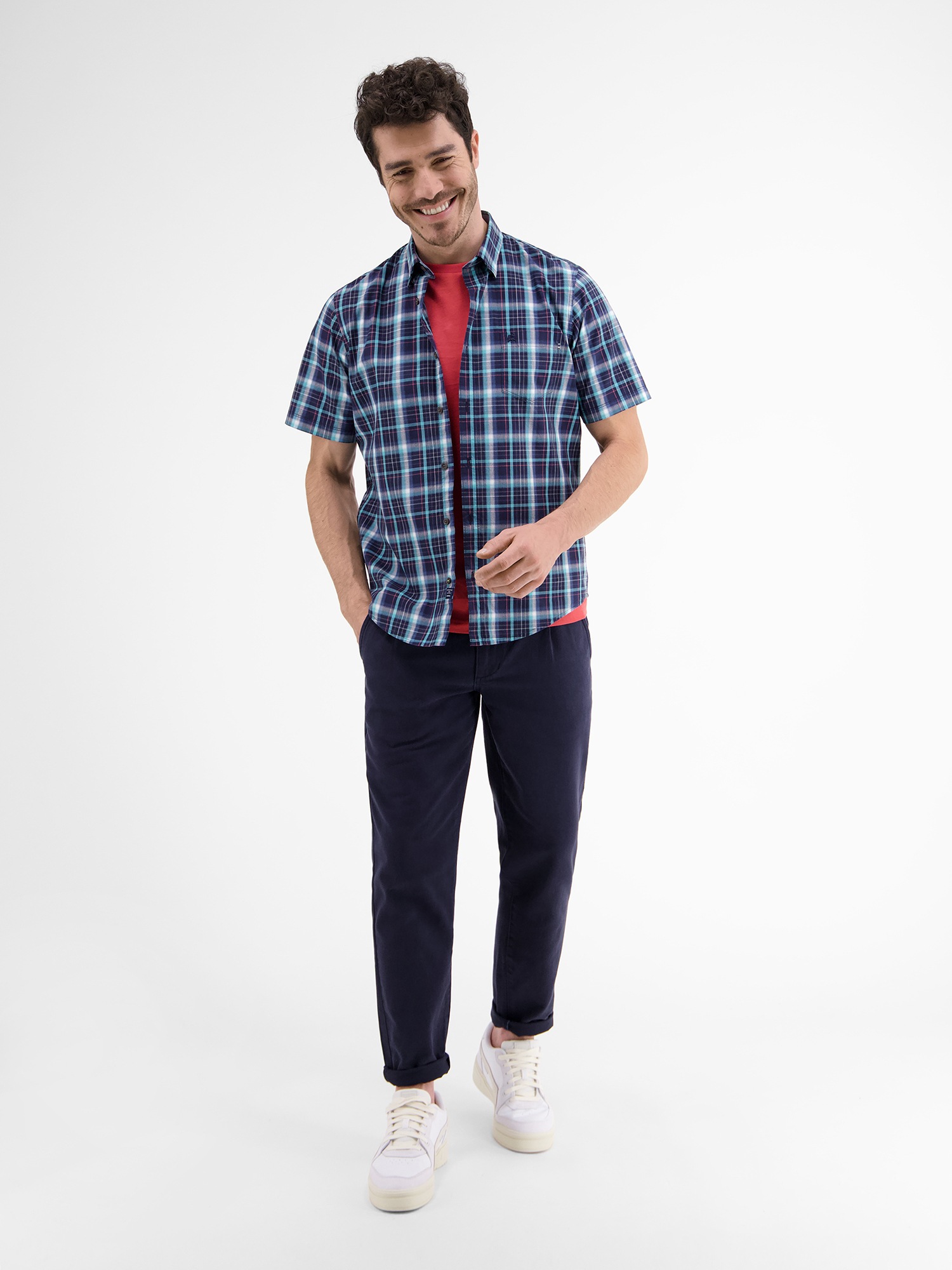 LERROS Kurzarmhemd »LERROS Halbarmhemd *Poplin Check*«