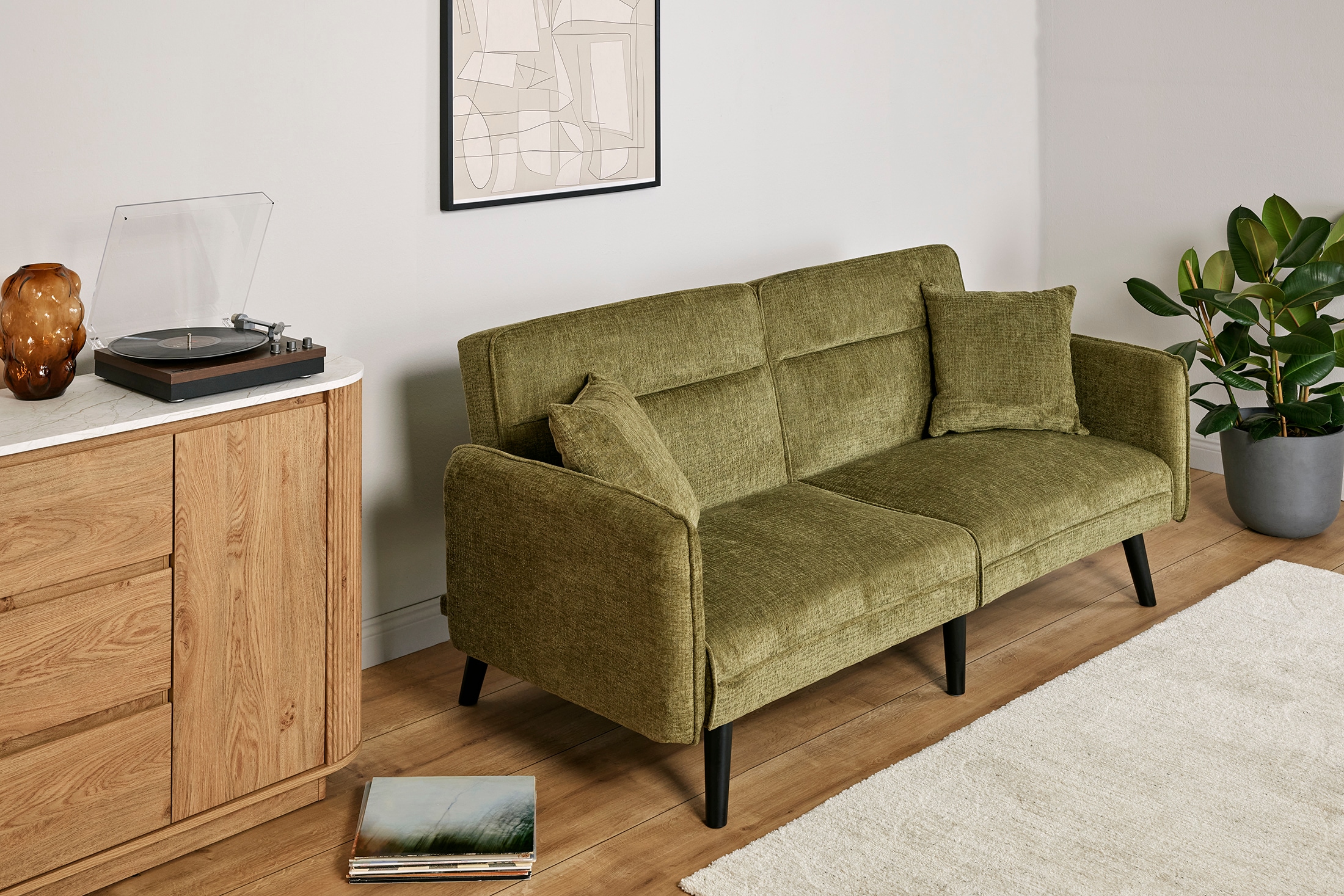 Jahnke Schlafsofa »CHILLAX LINE« mit Relax-und Schlaffunktion, inkl. Kissen, Breite 191 cm