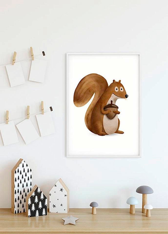 Komar Poster »Cute Kinderzimmer, Animal St.), Tiere, OTTO Wohnzimmer bei (1 Squirrel«, Schlafzimmer