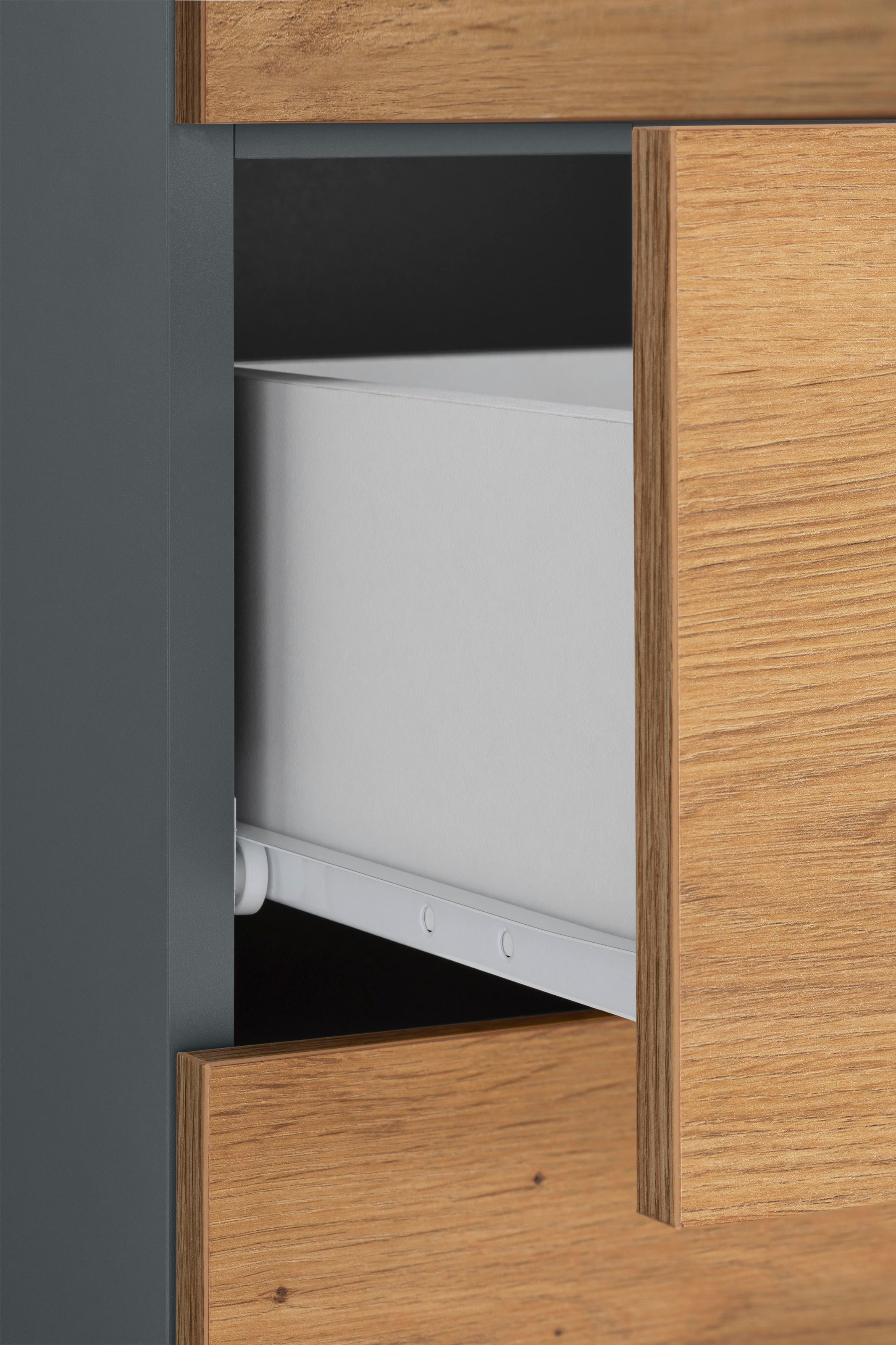 welltime Midischrank »Skara« verstellbarer Einlegeböden hinter jeder Tür, Breite 38 cm, Höhe 130 cm