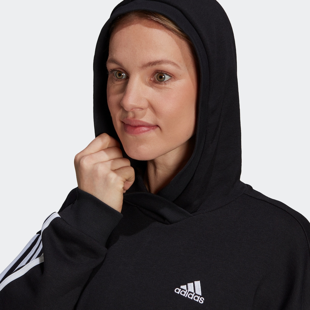 adidas Sportswear Kapuzensweatjacke »ESSENTIALS COTTON 3-STREIFEN HOODIE – UMSTANDSMODE«, (1 tlg.)