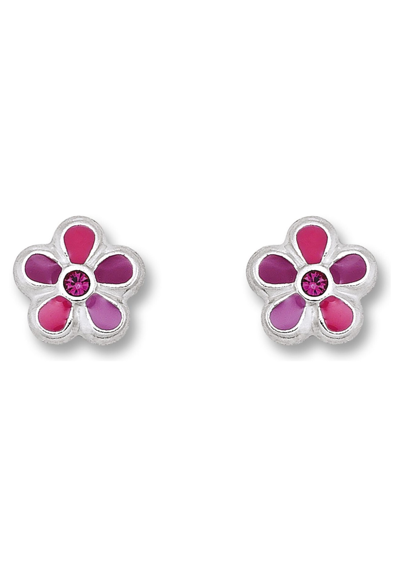 ONE ELEMENT Paar Ohrstecker »Zirkonia Blume Ohrringe   Ohrstecker aus 925 Silber«