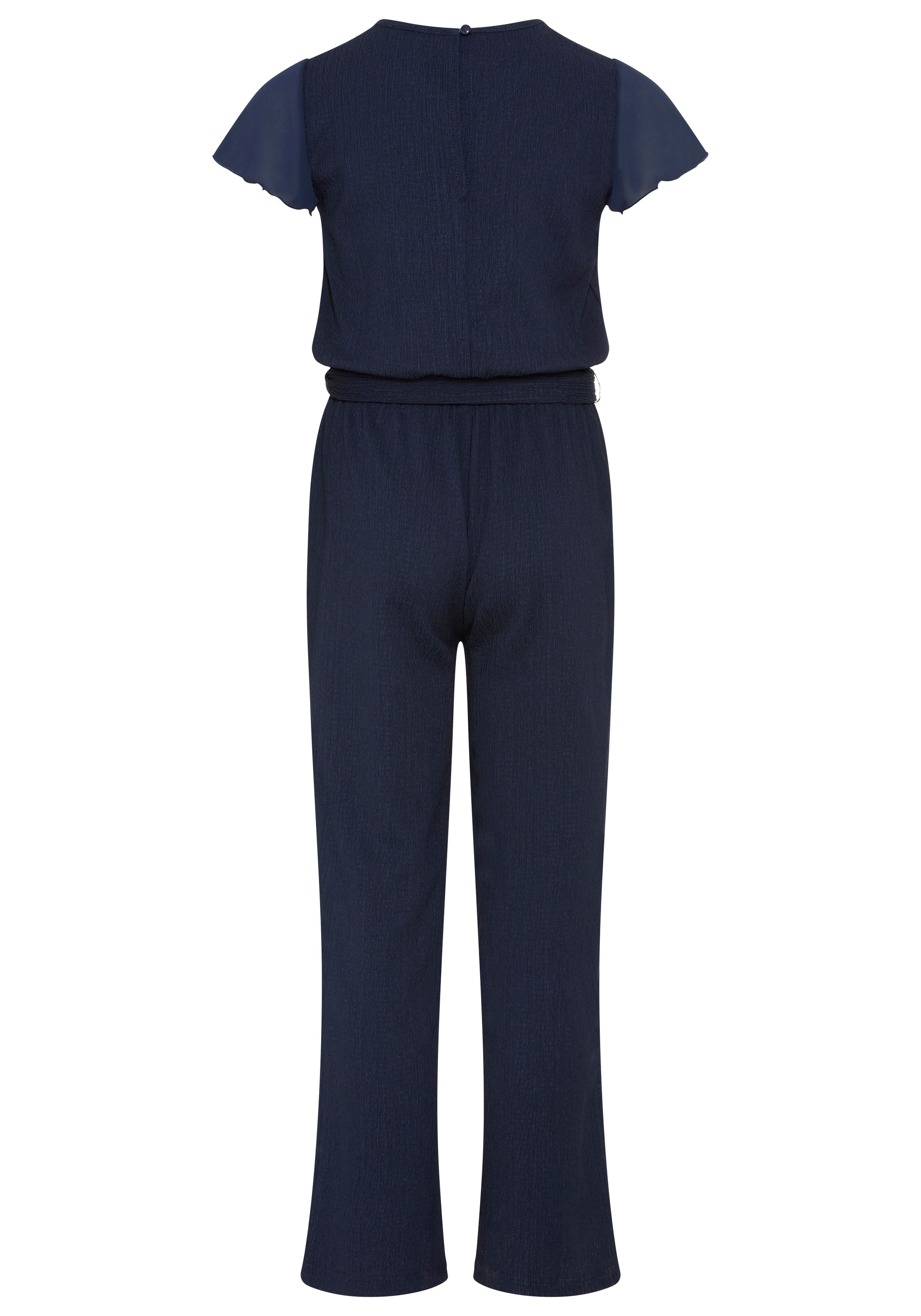 KIDSWORLD Overall »Festlicher Jumpsuit mit Chiffon-Ärmeln« Festlicher Einteiler mit Chiffon, mit Babylock-Ärmelabschluss