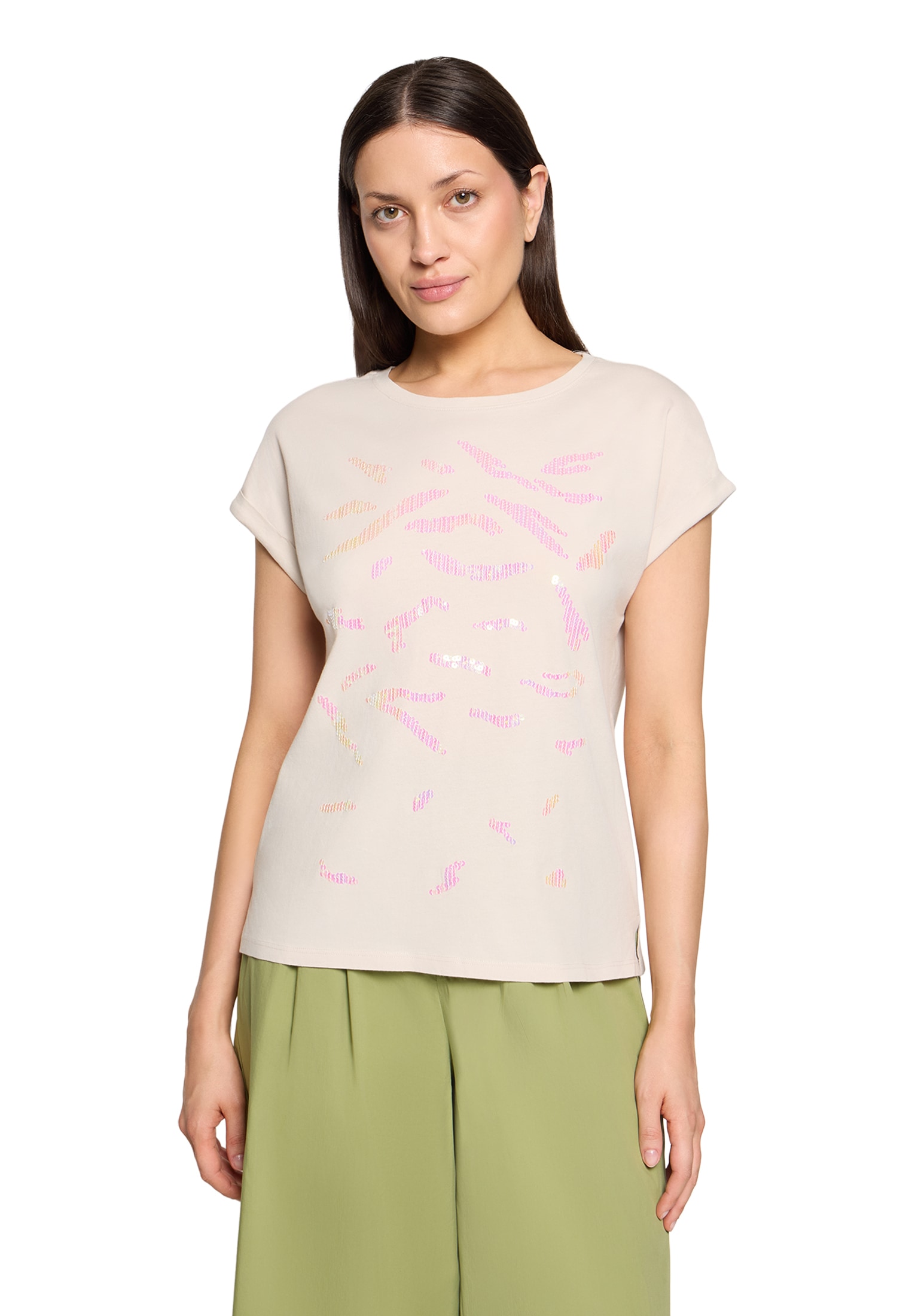 Cartoon T-Shirt »Baumwollshirt mit Ärmelaufschlag«