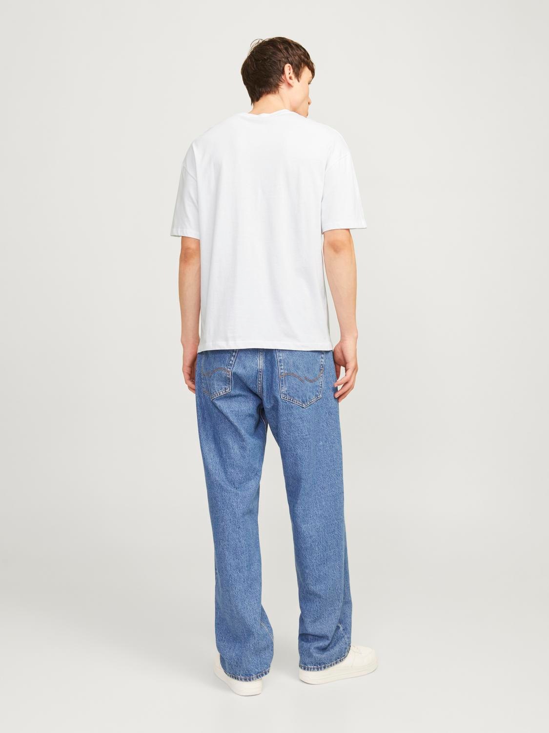 Jack & Jones Rundhalsshirt »JJEBRADLEY TEE SS O-NECK 2PK MP NOOS«, (2 tlg.)