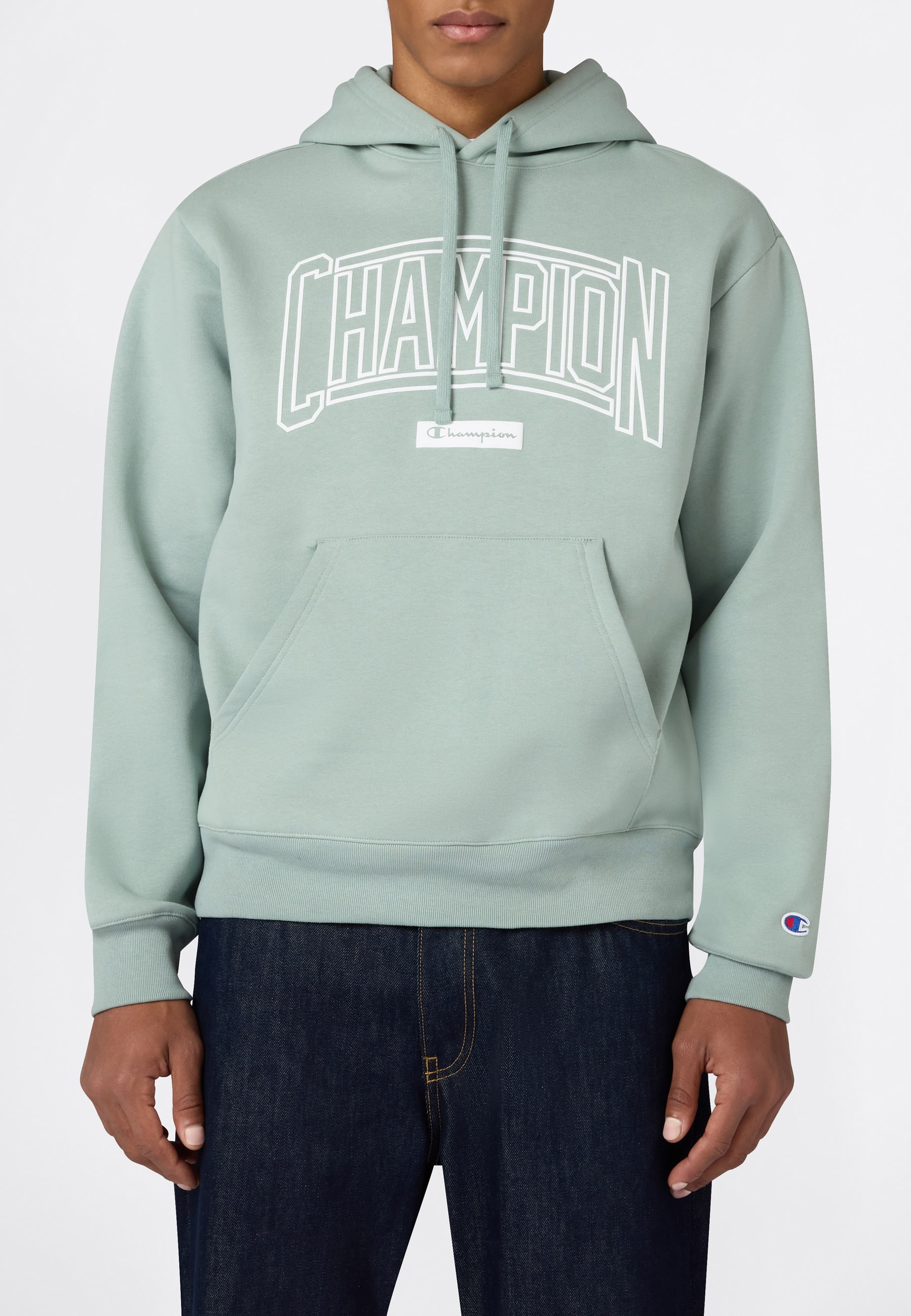 Champion Kapuzensweatshirt »COLLEGE Relax Fit Fleece Hoodie«, mit Kordelverschluss, sportlicher Stil, Rundhalsausschnitt
