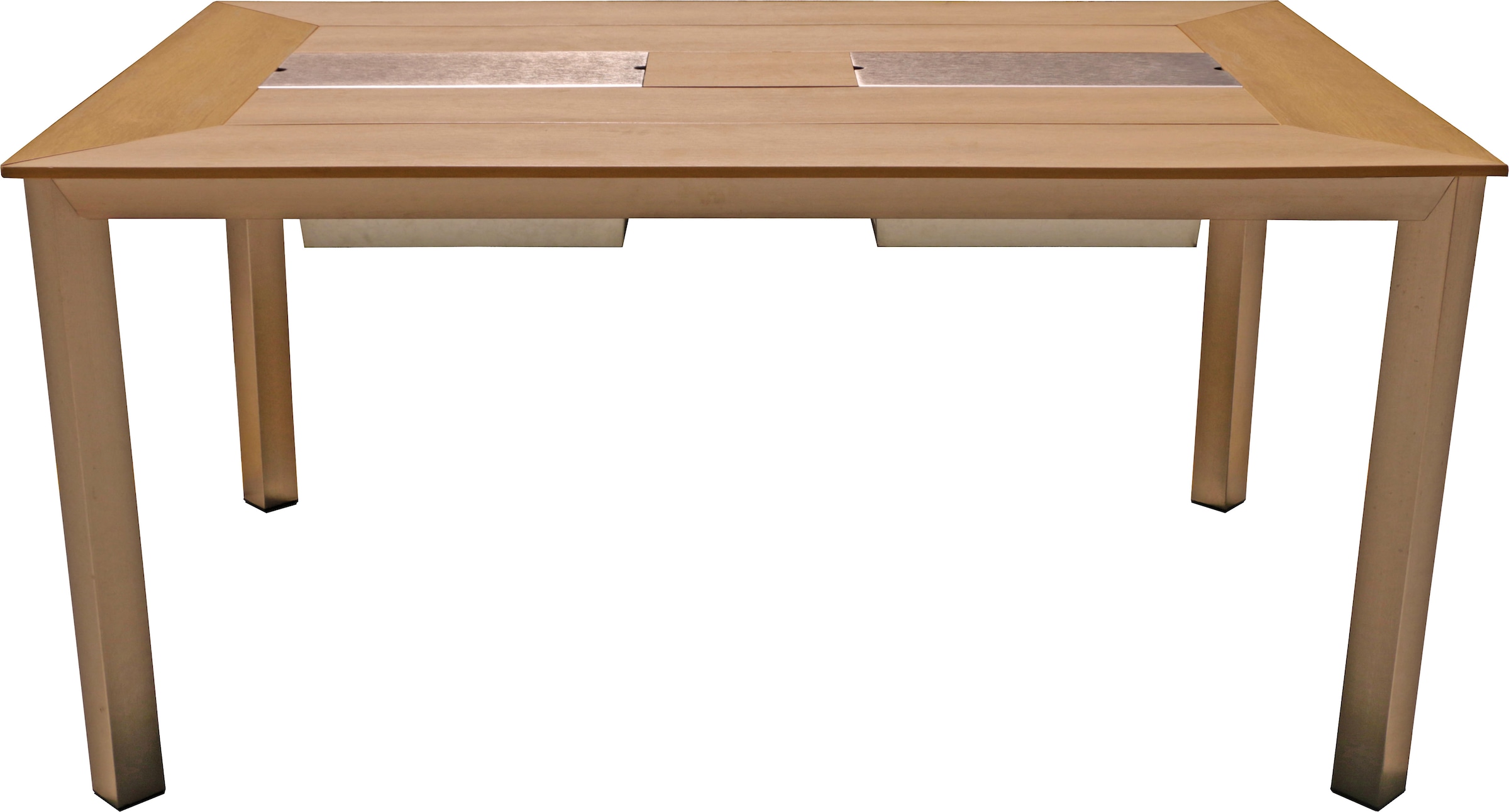 Garden Pleasure Garten-Essgruppe », Tischgruppe »FLORENCE«« Set, 5 Stk. tlg. 4 Stühle (stapelbar), Tisch LxB: 90x75 cm, mit 2 Eisbehälter im Tisch