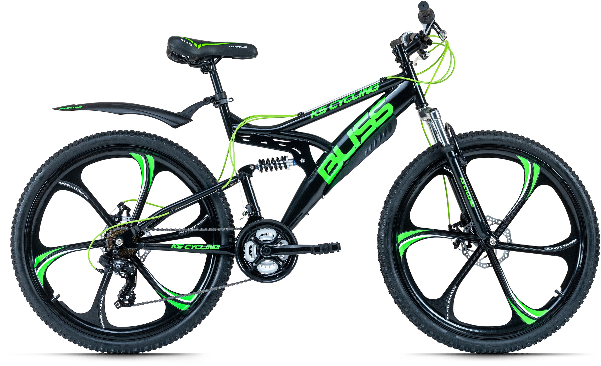 Ks Cycling Mountainbike »Bliss« 21 Gang Shimano Tourney Schaltwerk Kettenschaltung für Herren in schwarz, Größe 26 Zoll (66,04 cm)