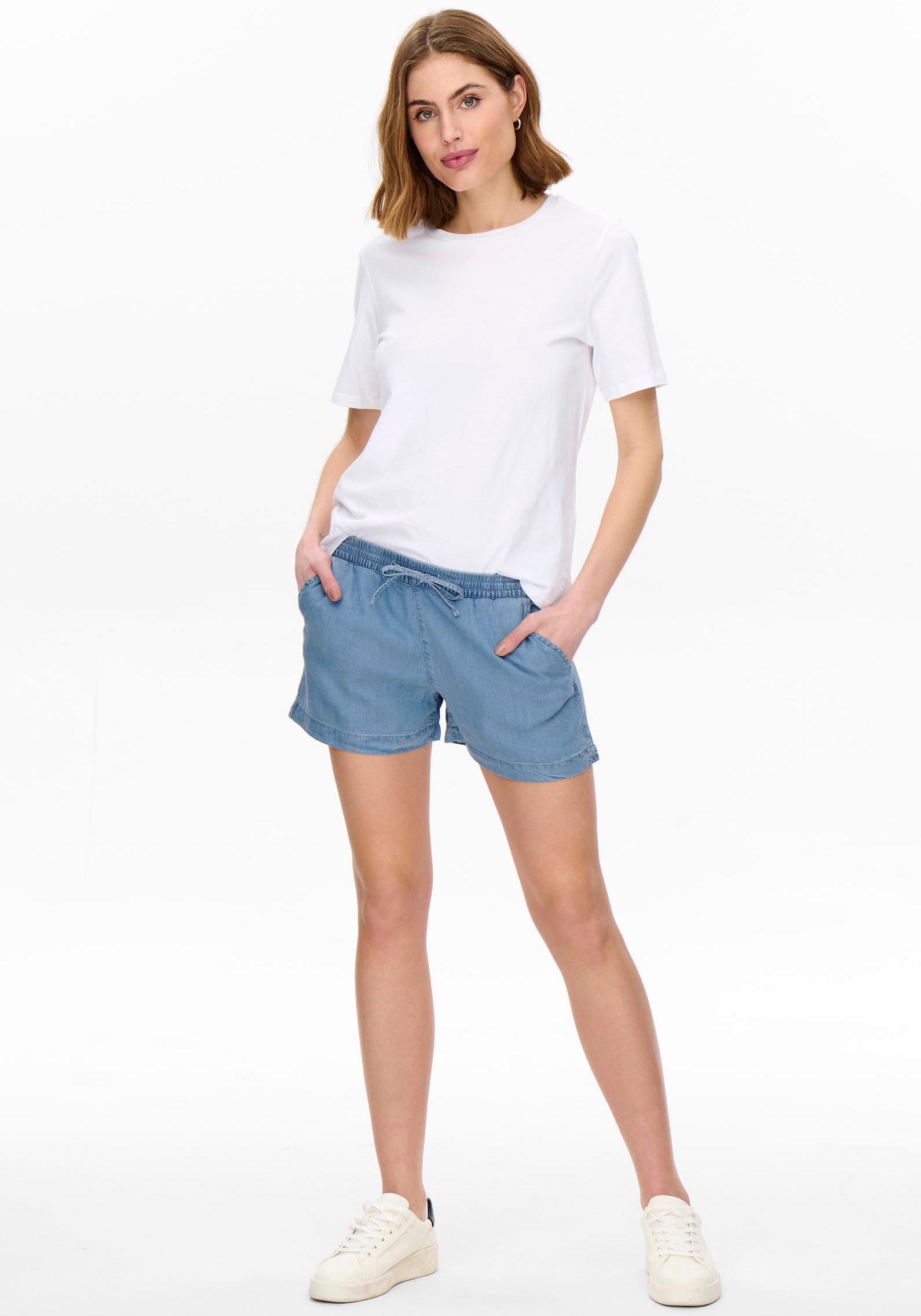 ONLY Shorts »ONLPEMA LIFE LYOCELL DNM SHORTS NOOS«