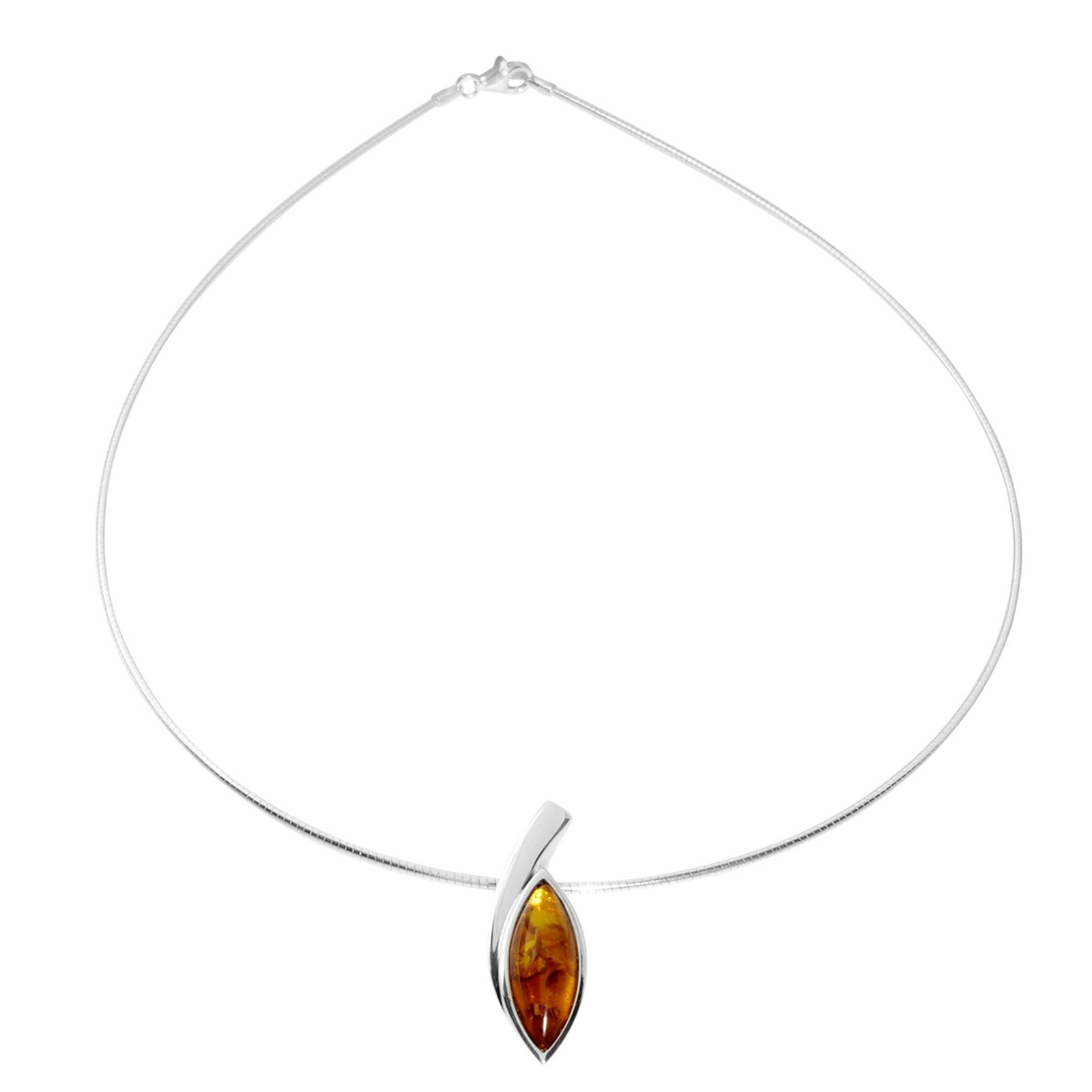 OSTSEE-SCHMUCK Kette mit Anhänger »- Gleiter-Marieke - Silber 925/000 - Bernstein«