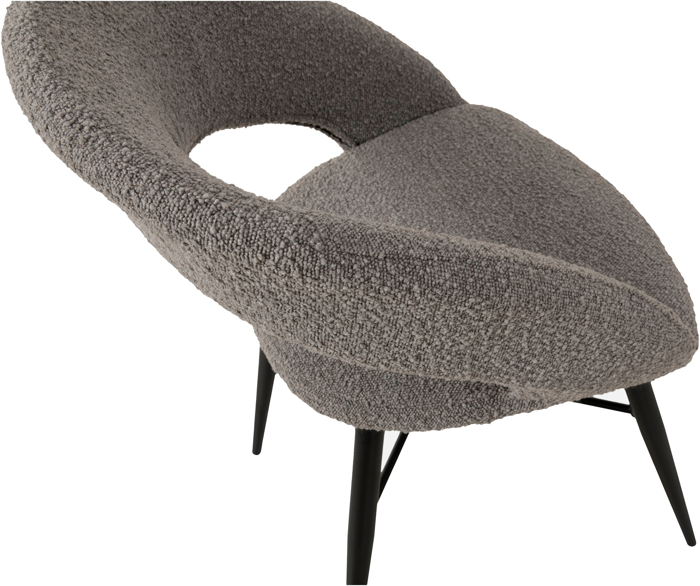 OMG Design Esszimmerstuhl »Marley«, (Set), 1 St., Stoff, mit modernem Cut-Out, Bouclé Bezug