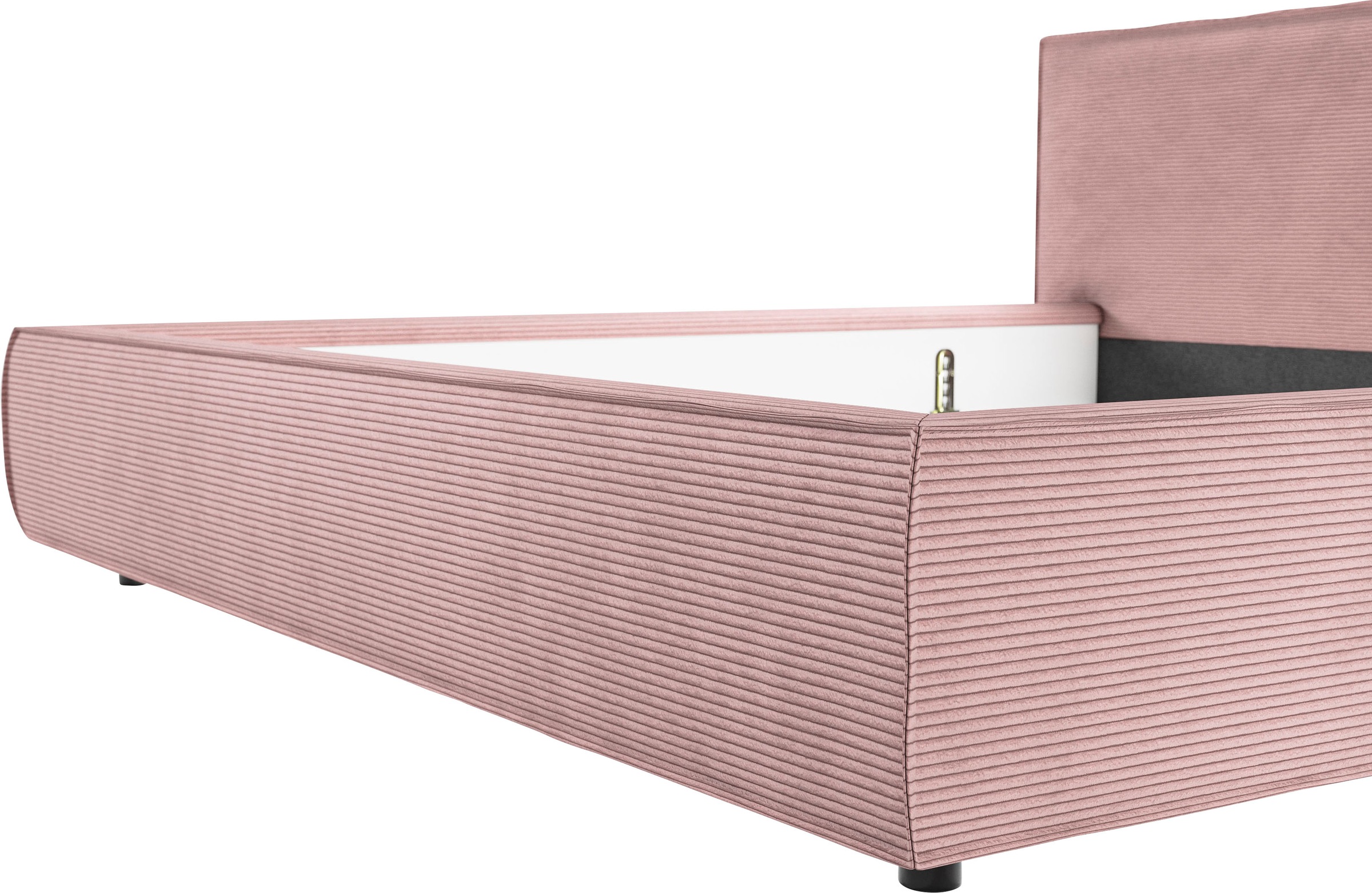 INOSIGN Polsterbett »Adrina mit Biesenoptik, Feincord und Luxus-Microfaser«, bis 280kg, auch in Überlänge 220 cm, 4 Breiten bis 200cm